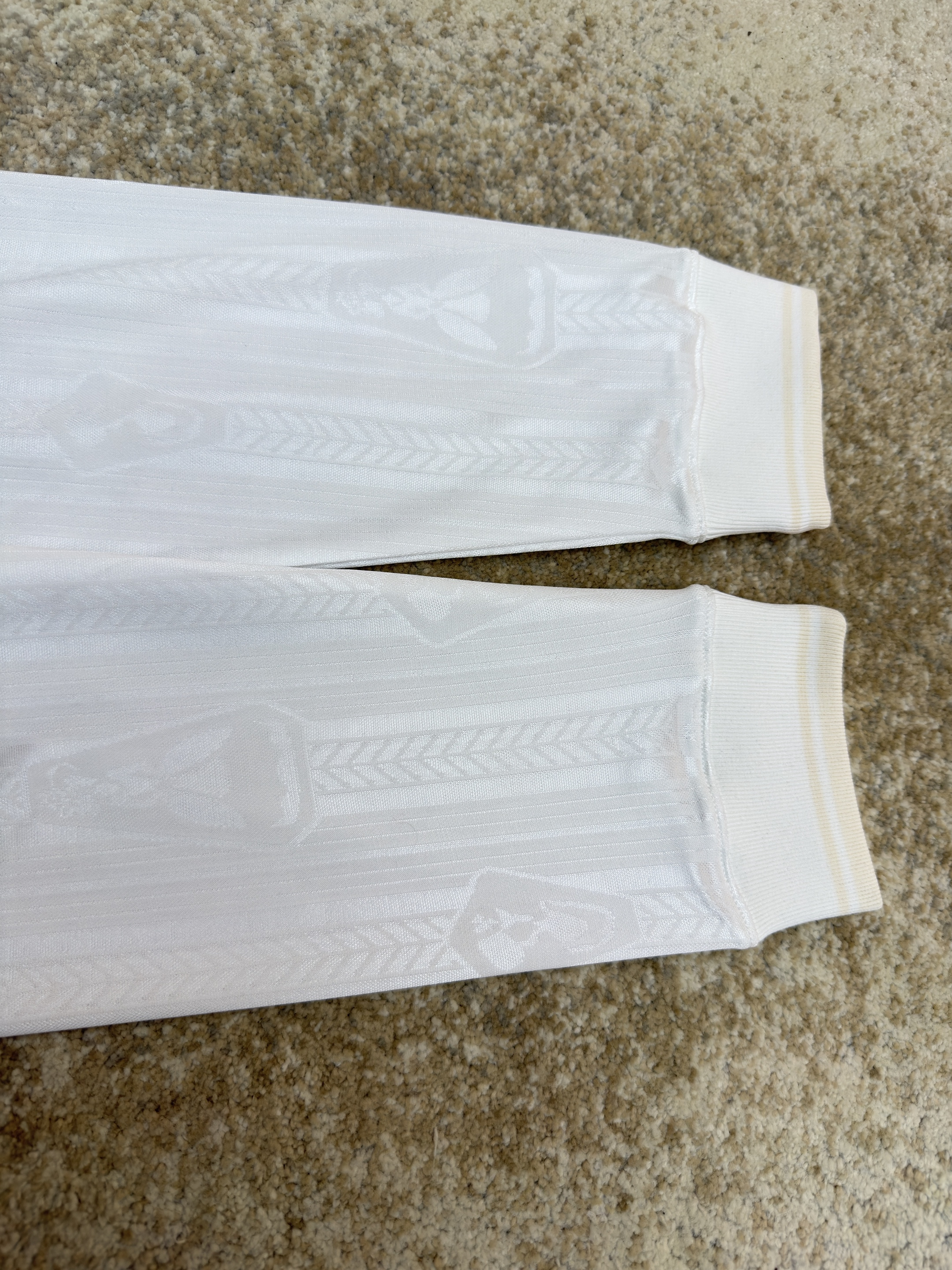 Acne Studios 足球服提花面料徽标长袖T恤 蓝色 白色 A7 BL0437-100