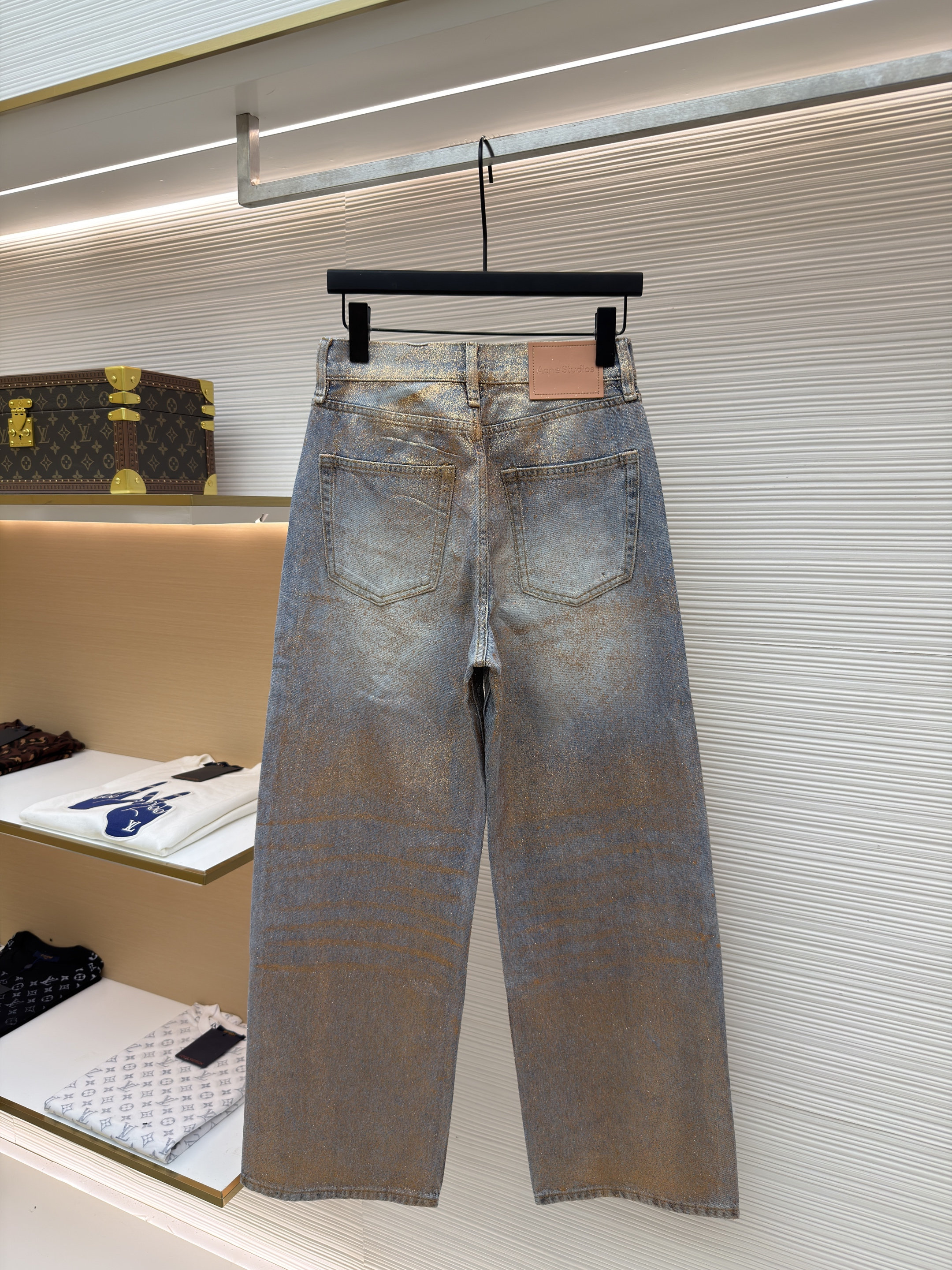 Acne Studios 渐变烫金闪粉牛仔裤 长裤 裤子 B5