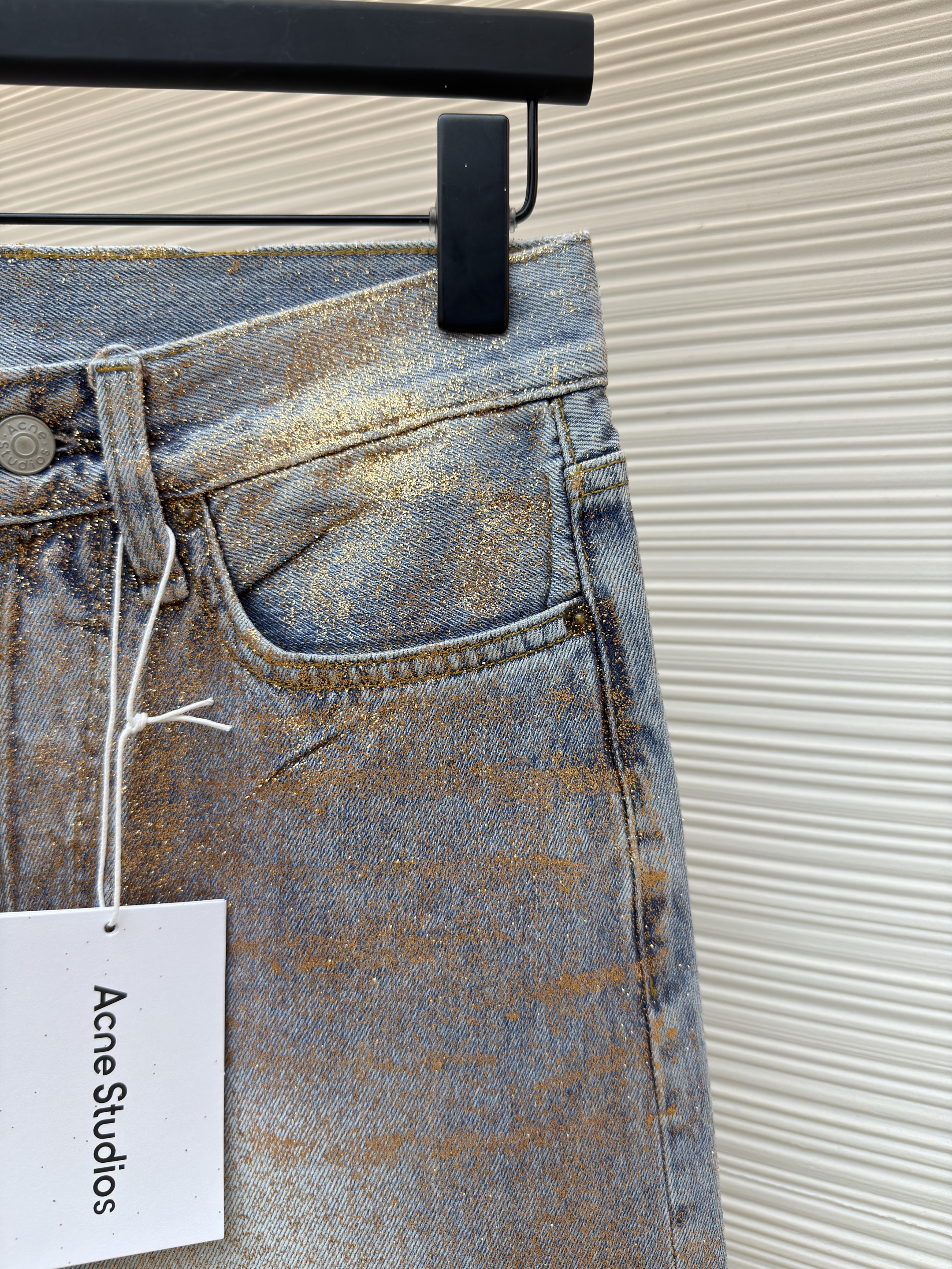 Acne Studios 渐变烫金闪粉牛仔裤 长裤 裤子 B5
