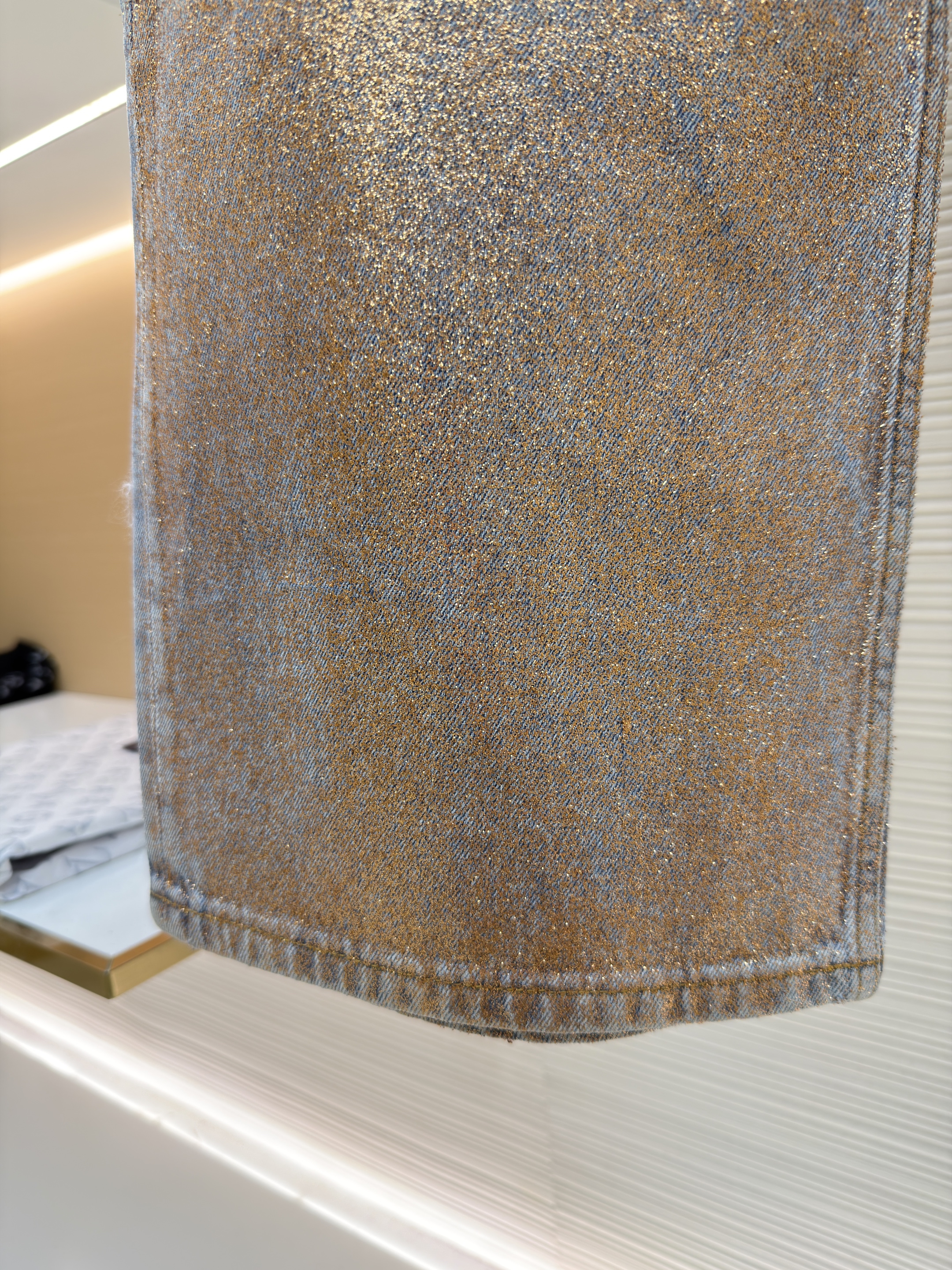 Acne Studios 渐变烫金闪粉牛仔裤 长裤 裤子 B5