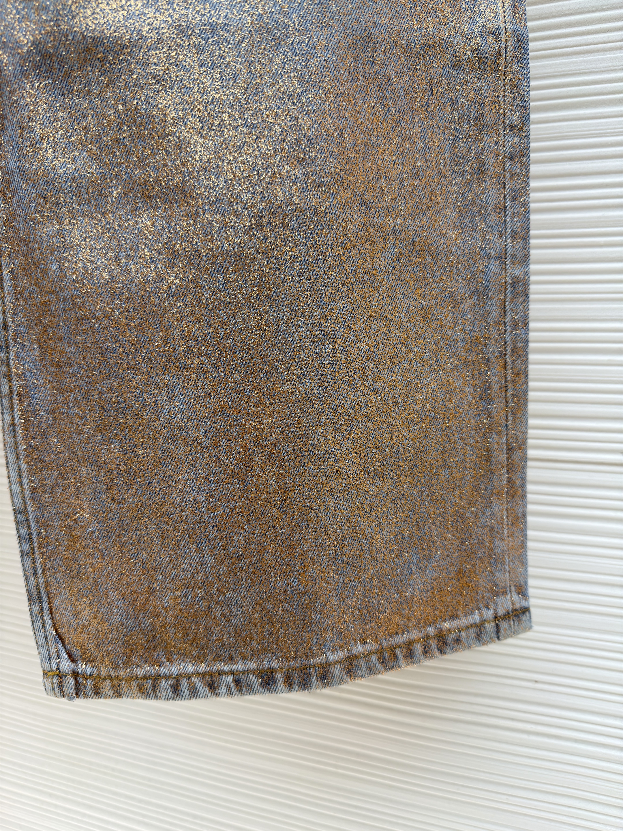 Acne Studios 渐变烫金闪粉牛仔裤 长裤 裤子 B5
