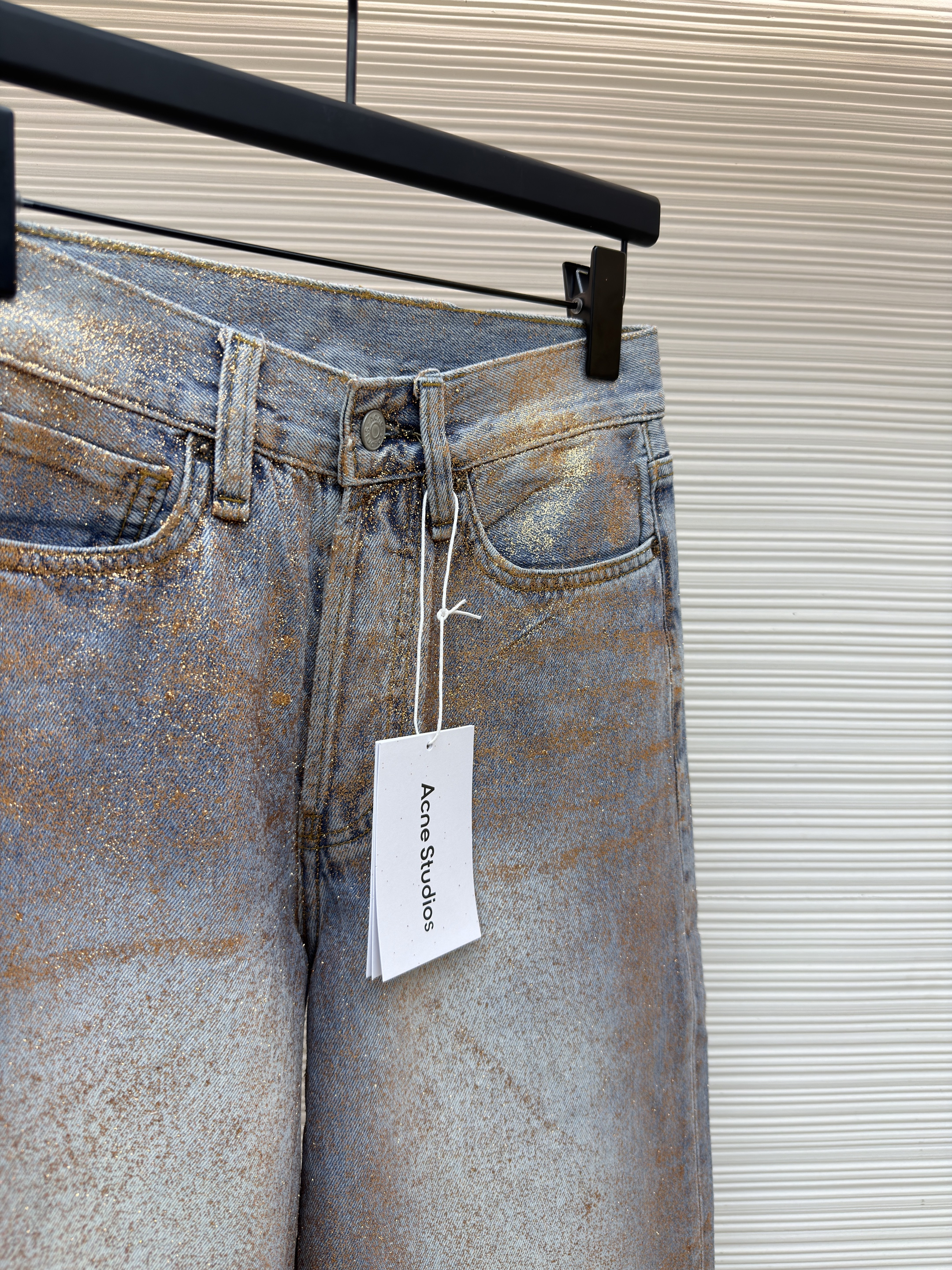 Acne Studios 渐变烫金闪粉牛仔裤 长裤 裤子 B5