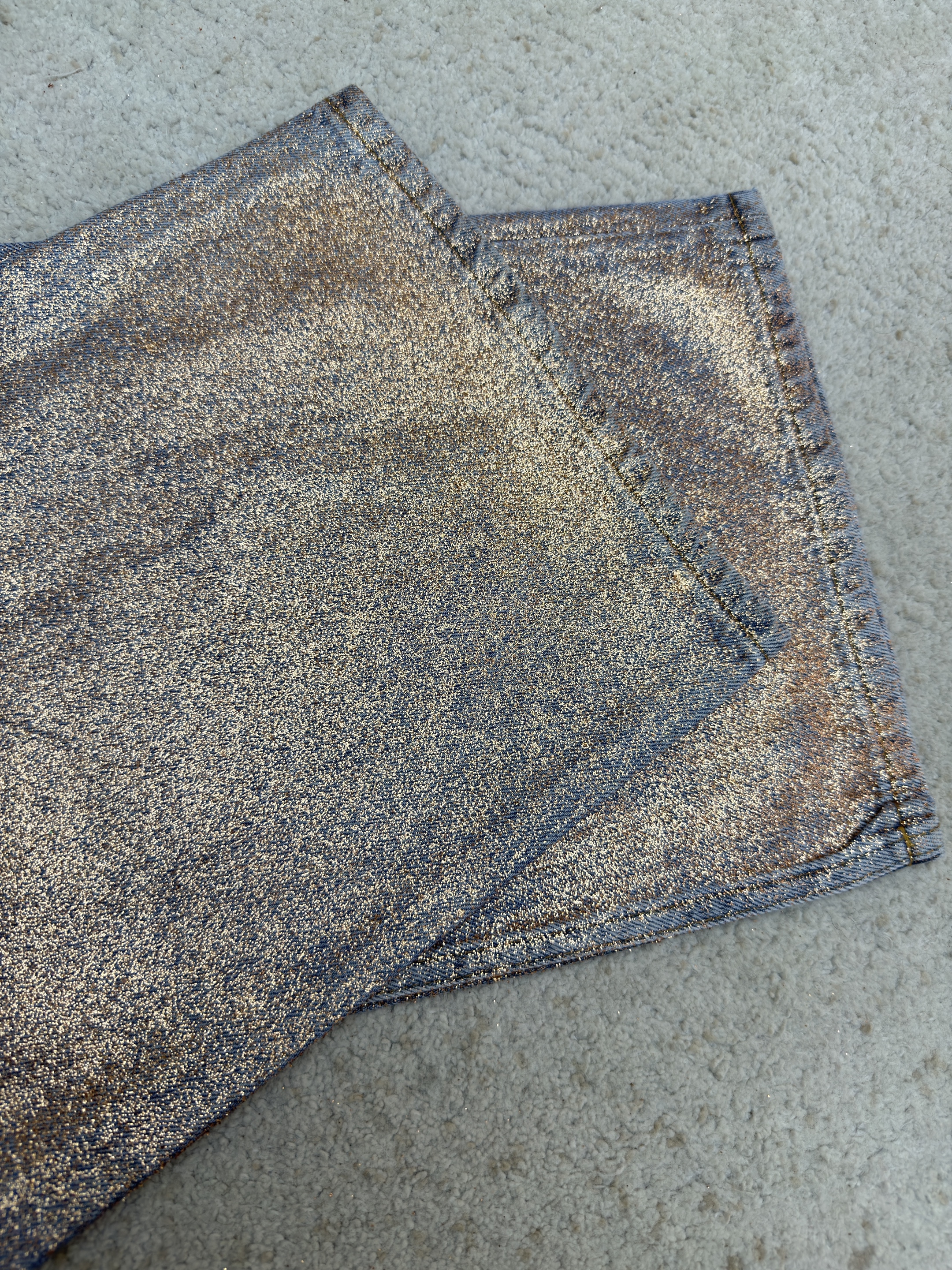 Acne Studios 渐变烫金闪粉牛仔裤 长裤 裤子 B5