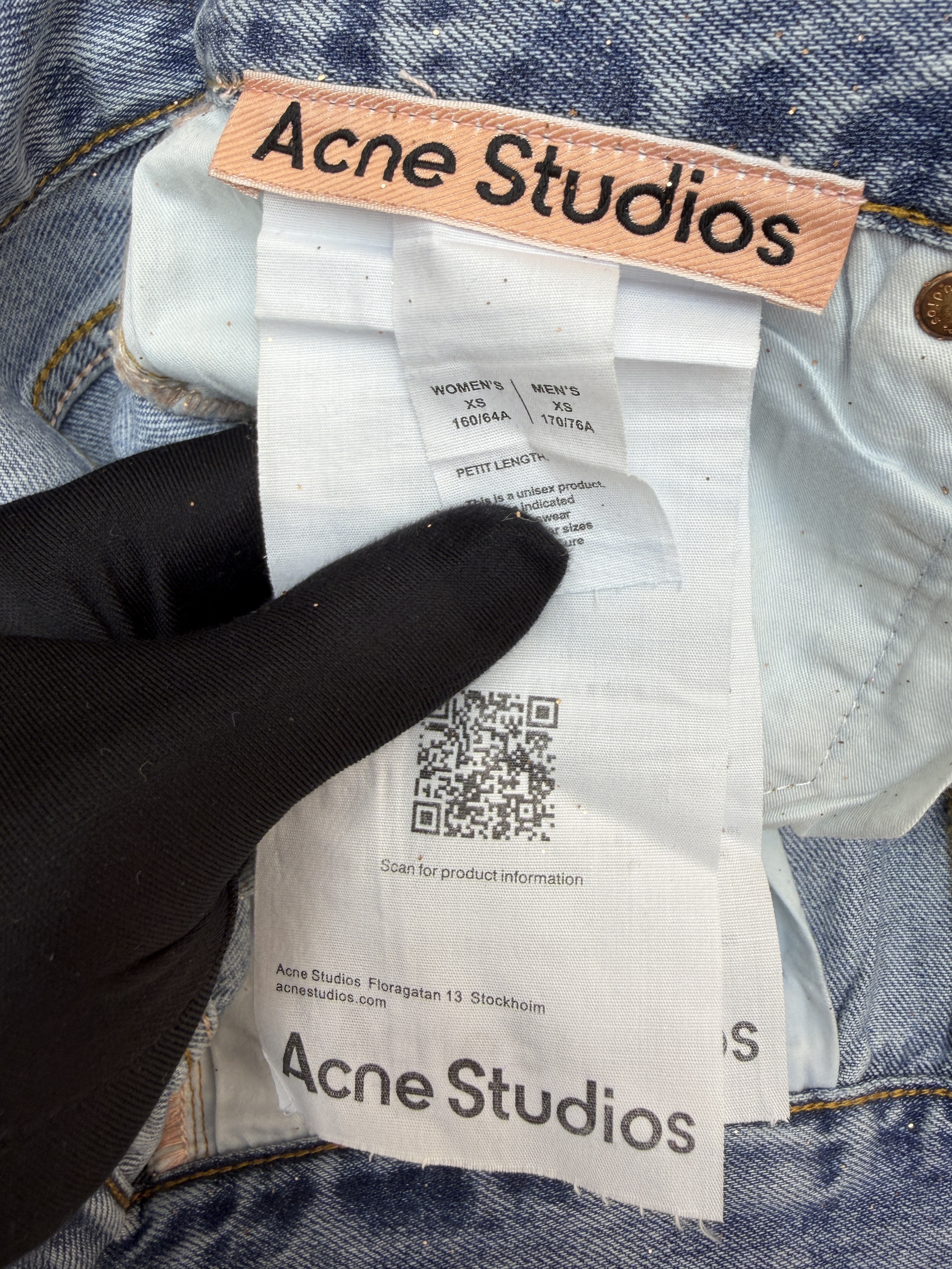 Acne Studios 渐变烫金闪粉牛仔裤 长裤 裤子 B5