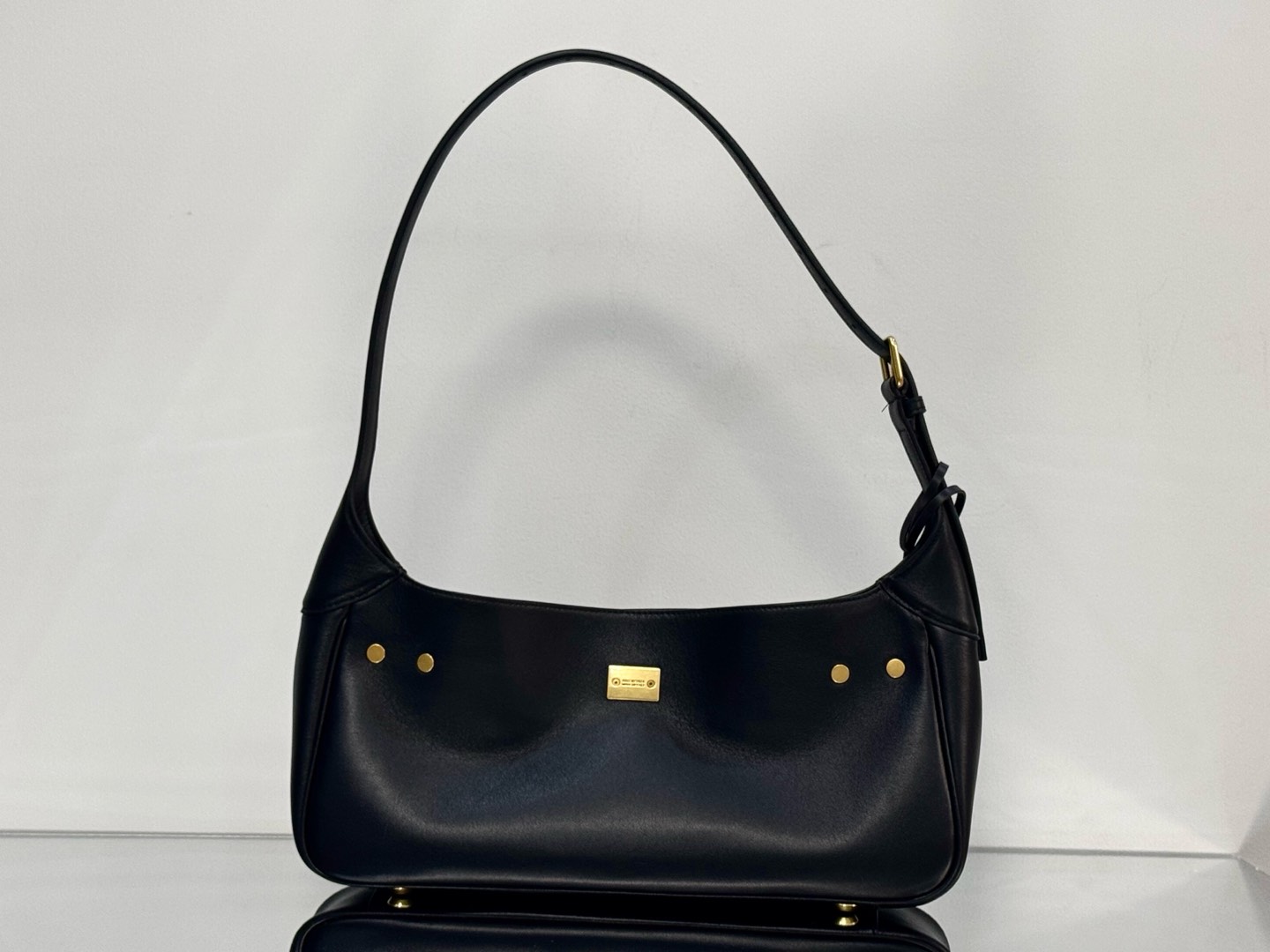 30CM small 巴黎世家 单肩  Balenciag Bel Air belair（One-shoulder）Cowhide– Black A0-8106802ABAV1000