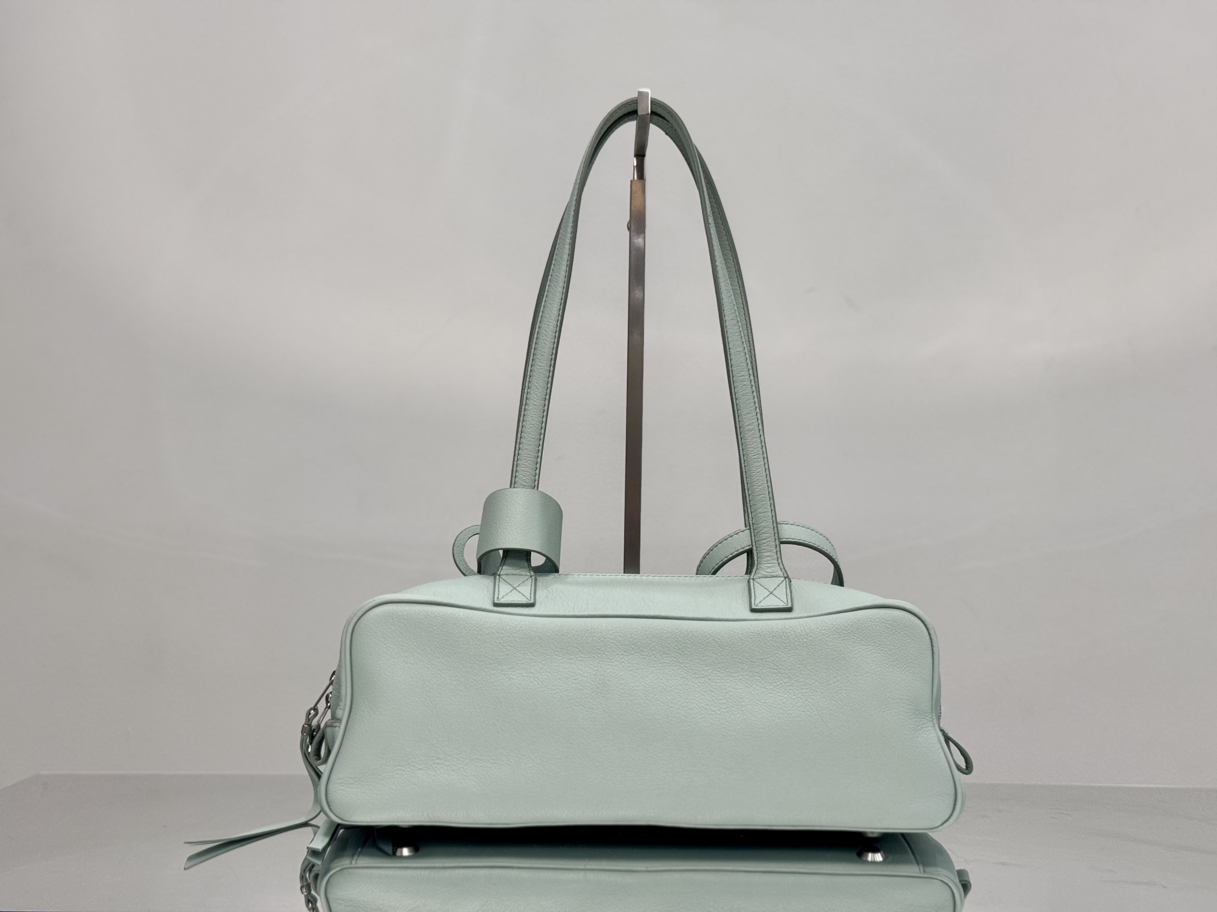 31CM 小号 巴黎世家 手提 保龄 Balenciag  carrie bowling （Handheld bowling bag）Cowhide– 8329202