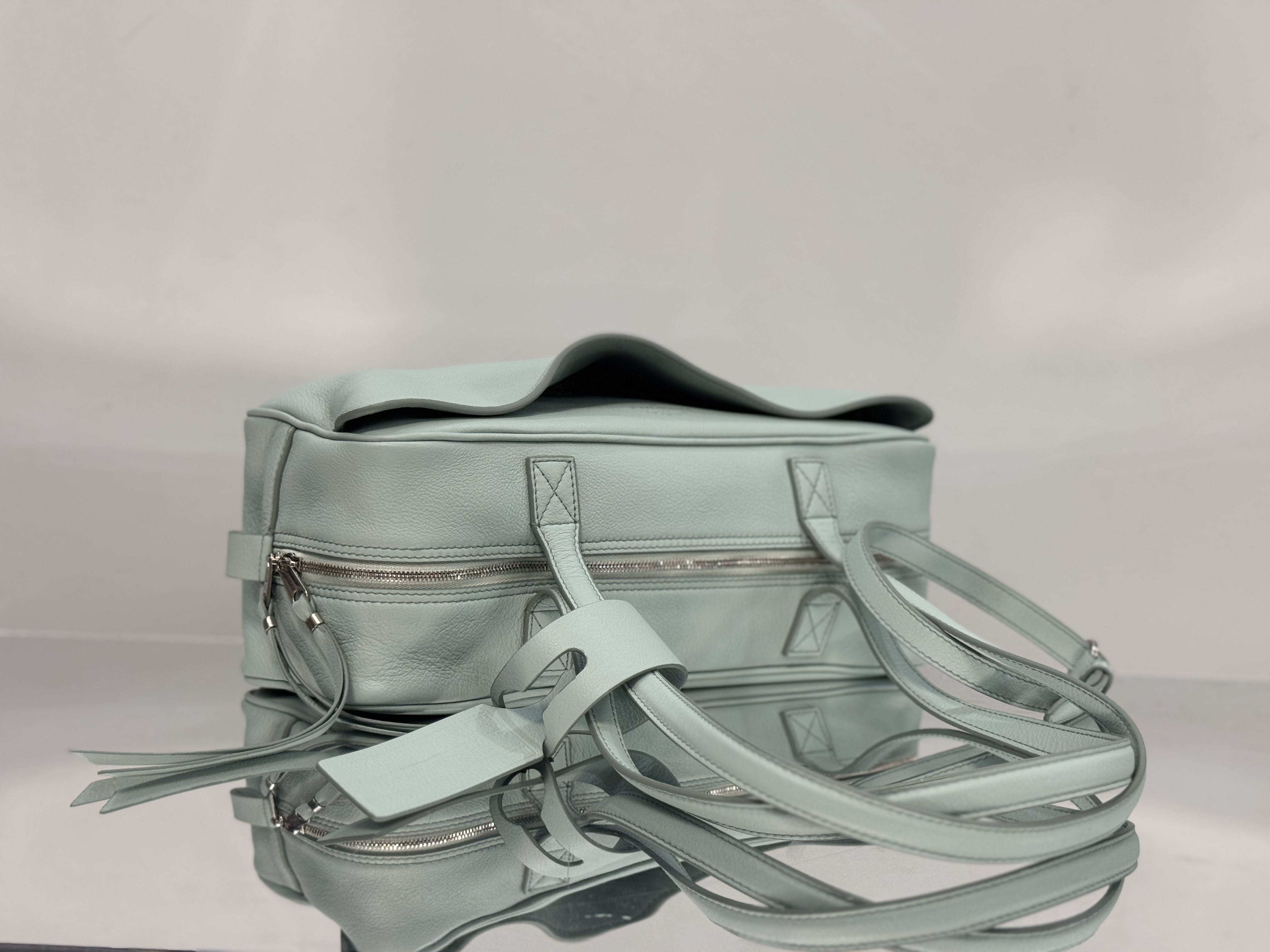 31CM 小号 巴黎世家 手提 保龄 Balenciag  carrie bowling （Handheld bowling bag）Cowhide– 8329202