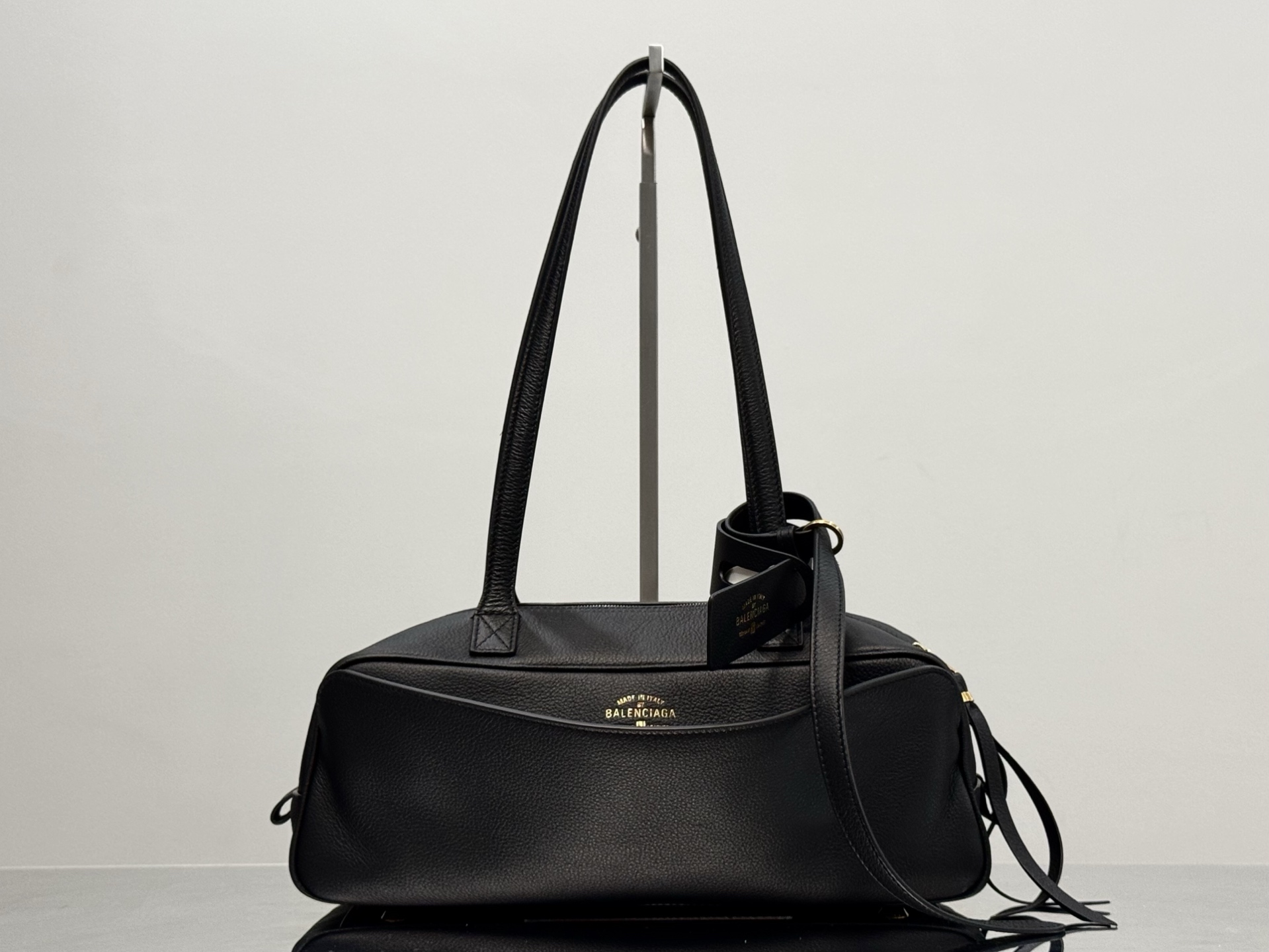 31CM 小号 巴黎世家 手提 保龄 Balenciag  carrie bowling （Handheld bowling bag）Cowhide– 8329202