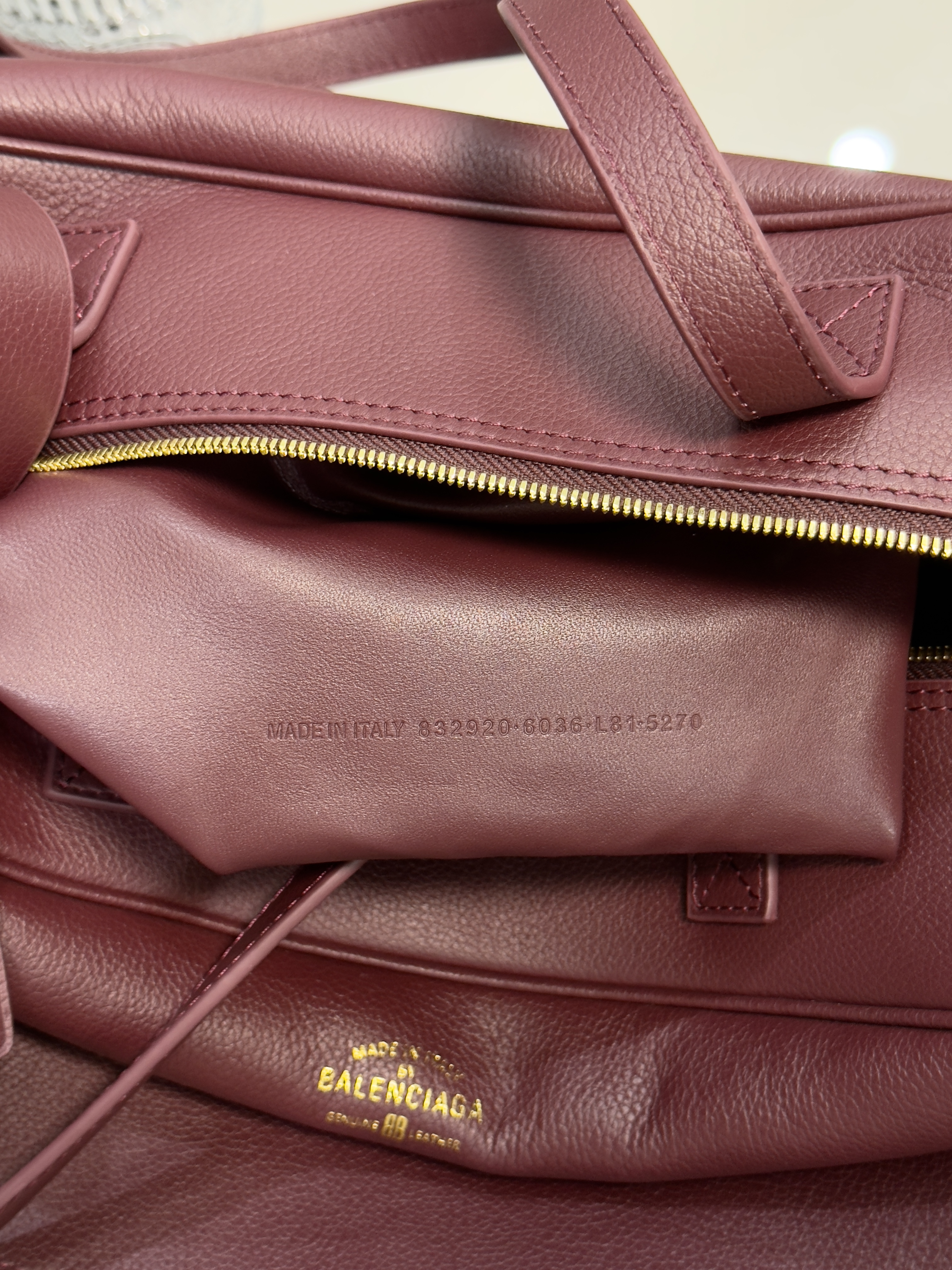 31CM 小号 巴黎世家 手提 保龄 Balenciag  carrie bowling （Handheld bowling bag）Cowhide– 8329202