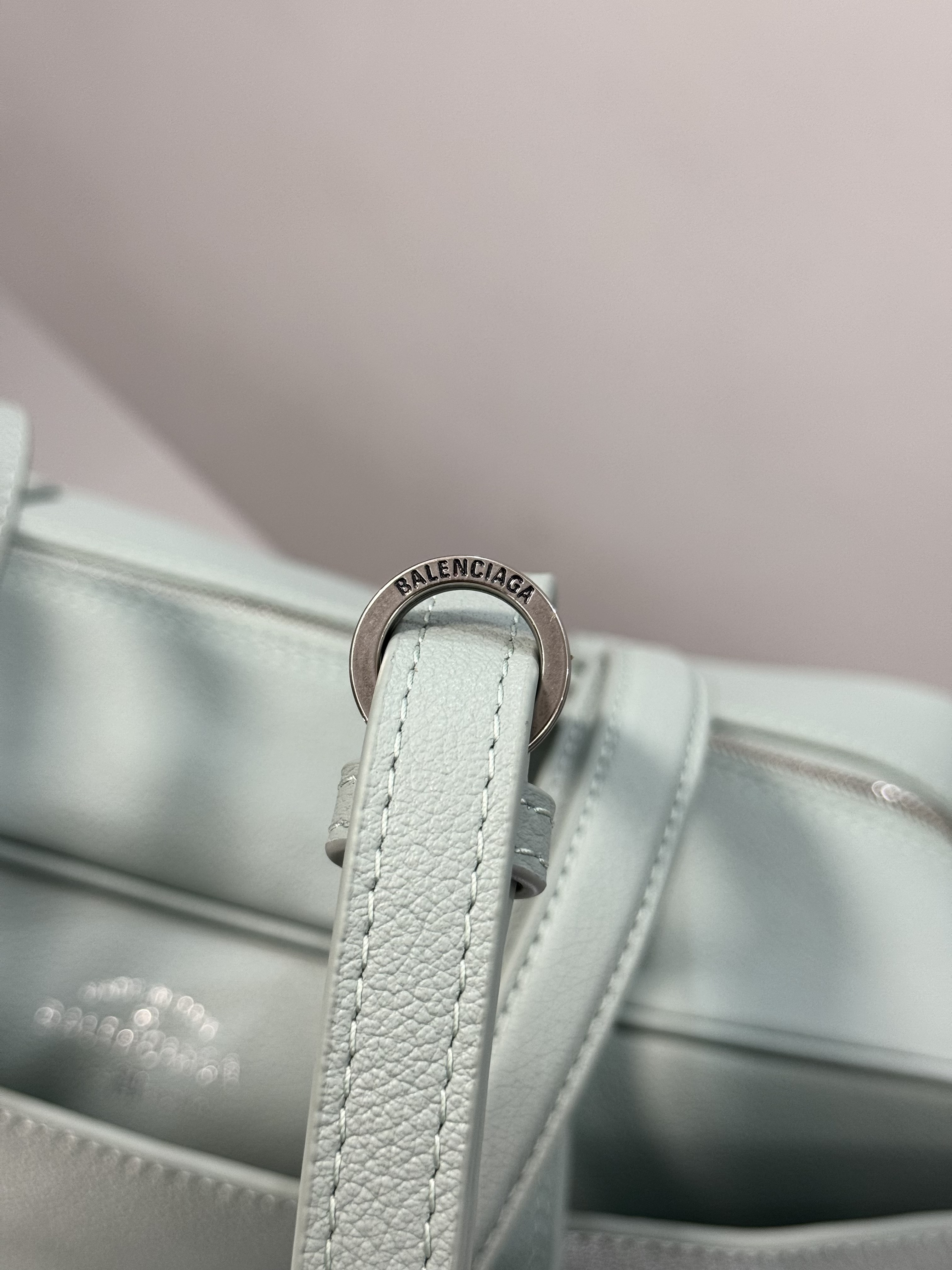 36CM 中号 巴黎世家 手提 保龄 Balenciag  carrie bowling （Handheld bowling bag）Cowhide– 8264252ABNQ1000