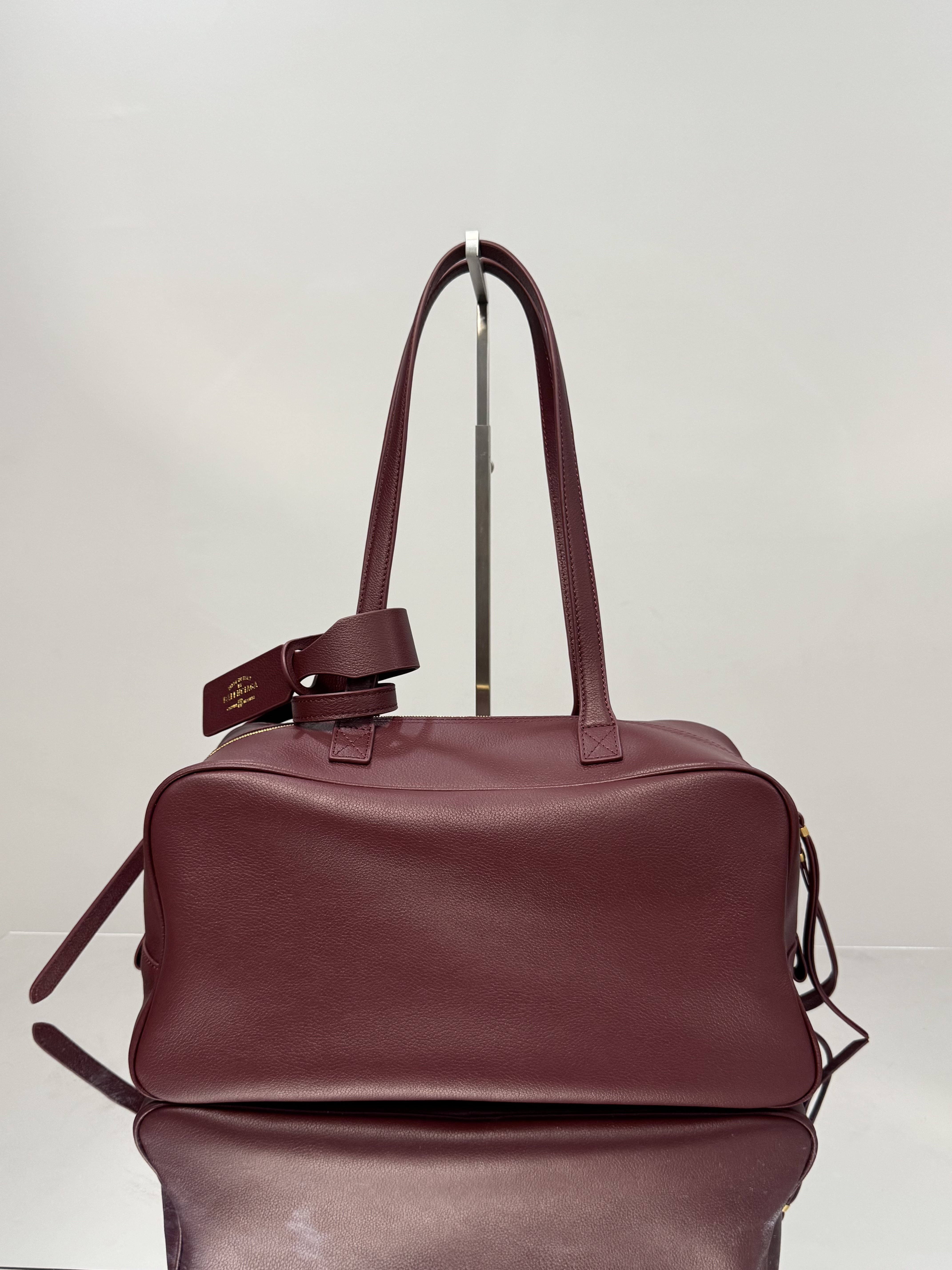 36CM 中号 巴黎世家 手提 保龄 Balenciag  carrie bowling （Handheld bowling bag）Cowhide– 8264252ABNQ1000