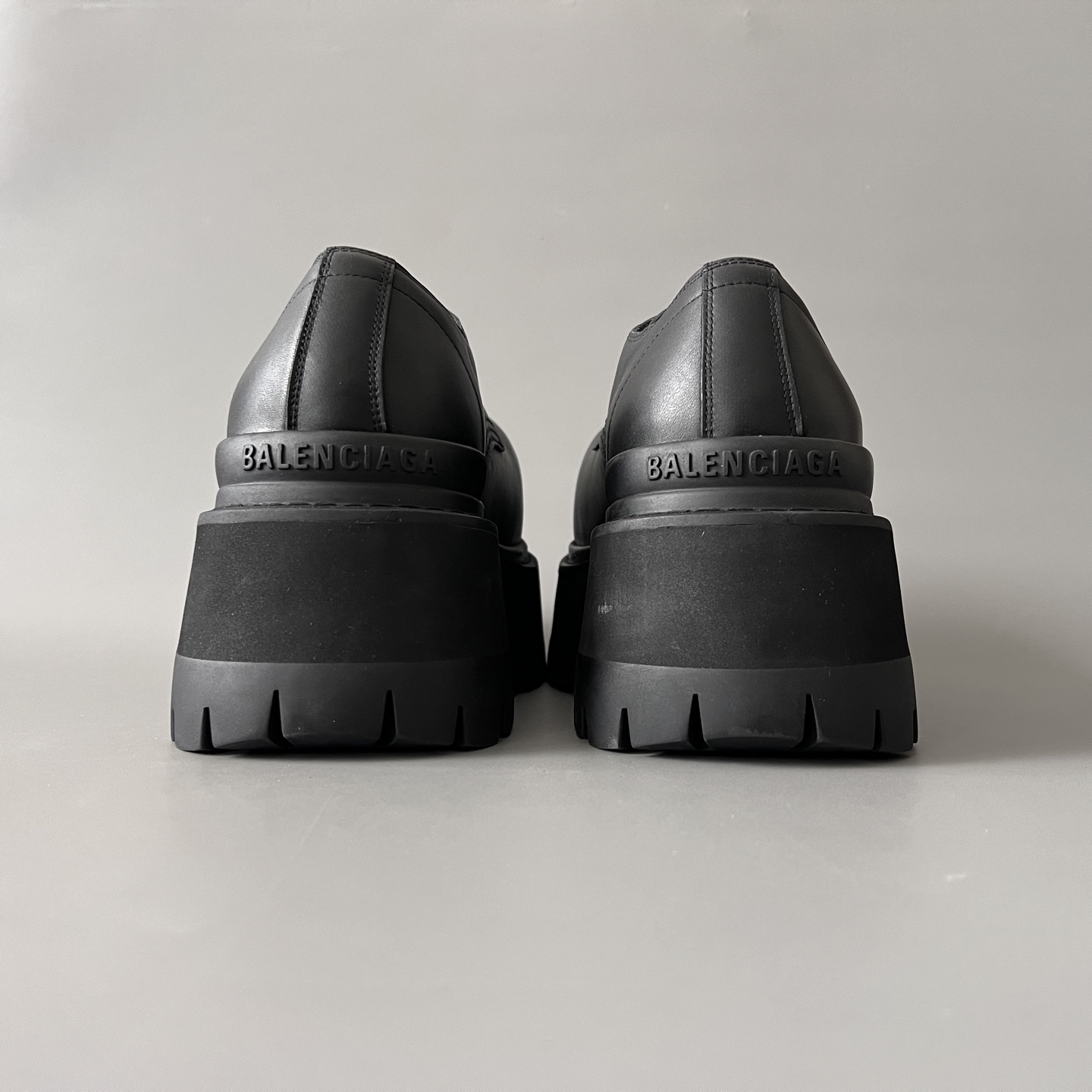 Balenciaga  巴黎世家  Combat strike  牛皮  双B  德比鞋   厚底 黑色 C0- 