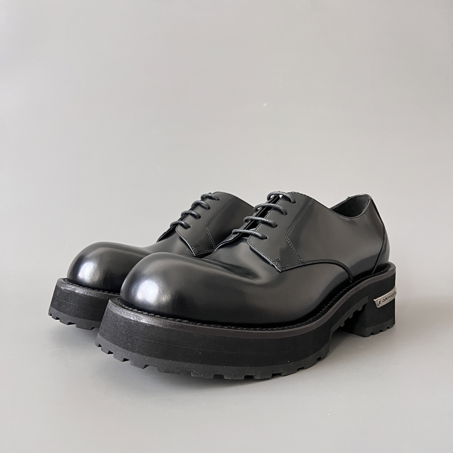 Balenciaga  巴黎世家 Venom pour  牛皮  德比鞋  厚底 黑色 C0- 850556WCBF11081