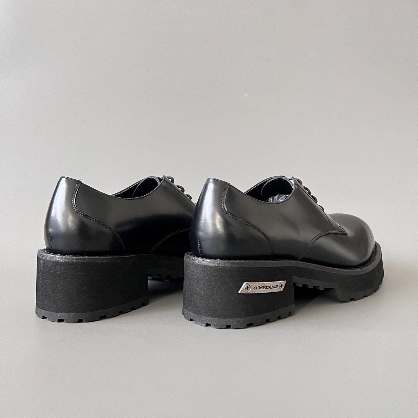 Balenciaga  巴黎世家 Venom pour  牛皮  德比鞋  厚底 黑色 C0- 850556WCBF11081