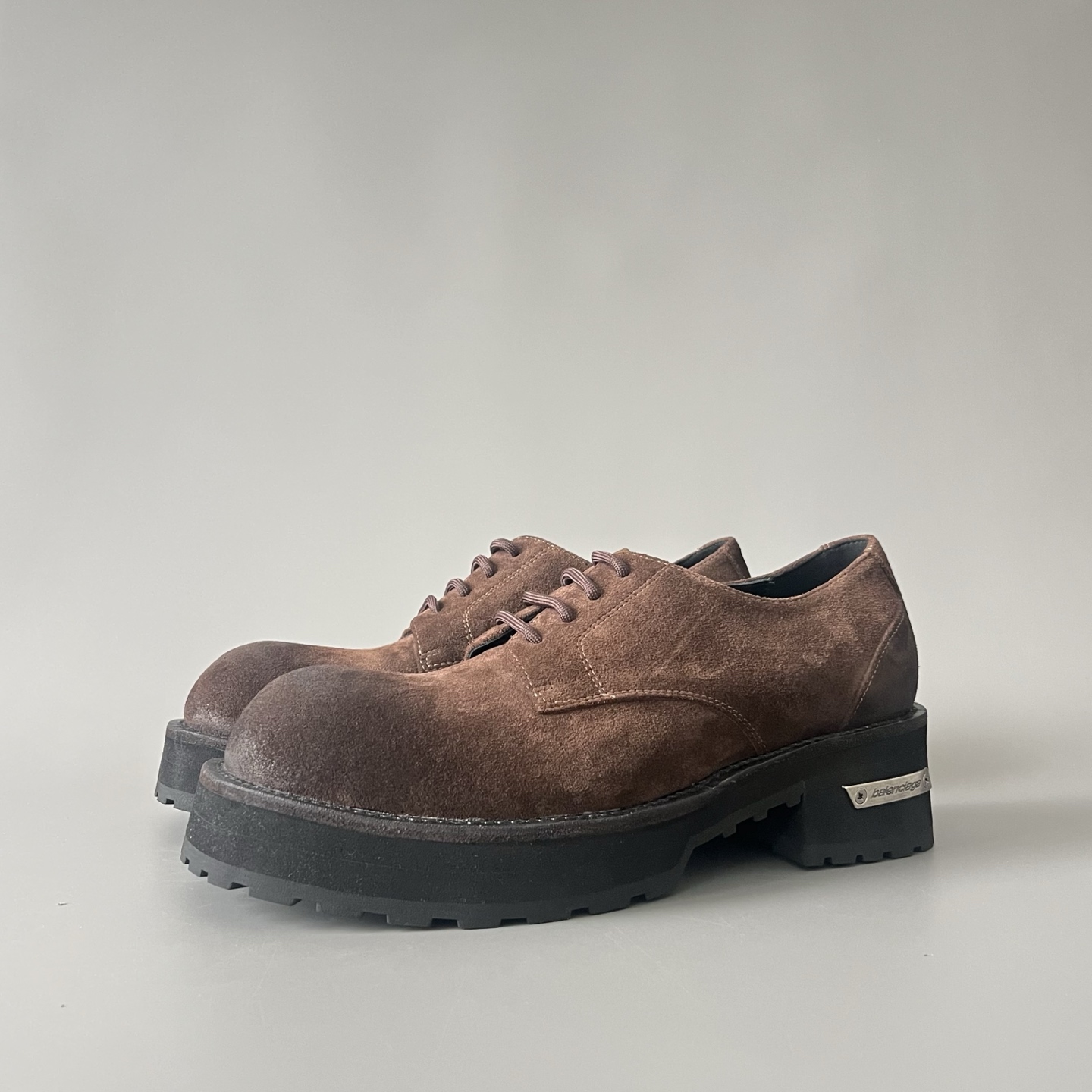 Balenciaga  巴黎世家 Venom  牛皮  德比鞋  厚底 棕色 C0- 850556WCAW52981