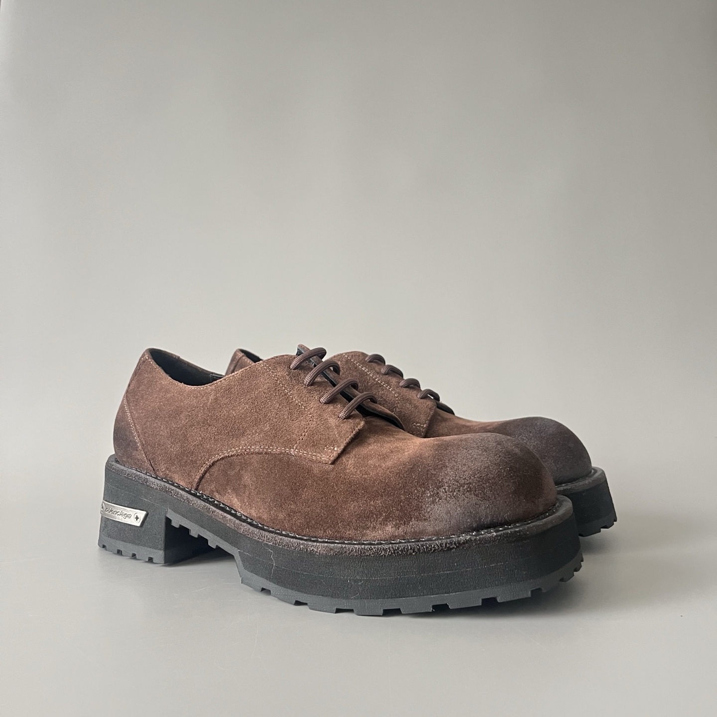 Balenciaga  巴黎世家 Venom  牛皮  德比鞋  厚底 棕色 C0- 850556WCAW52981