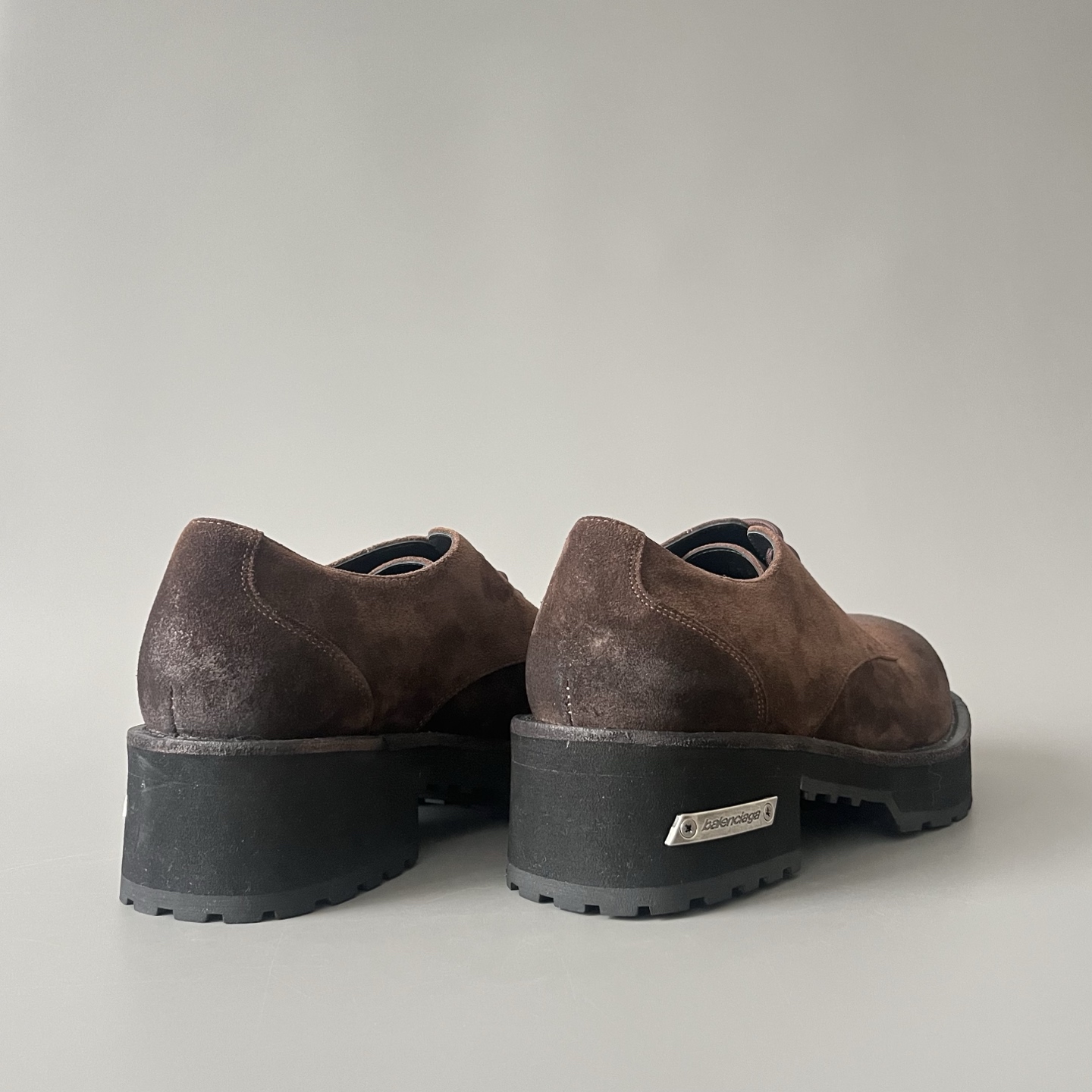 Balenciaga  巴黎世家 Venom  牛皮  德比鞋  厚底 棕色 C0- 850556WCAW52981