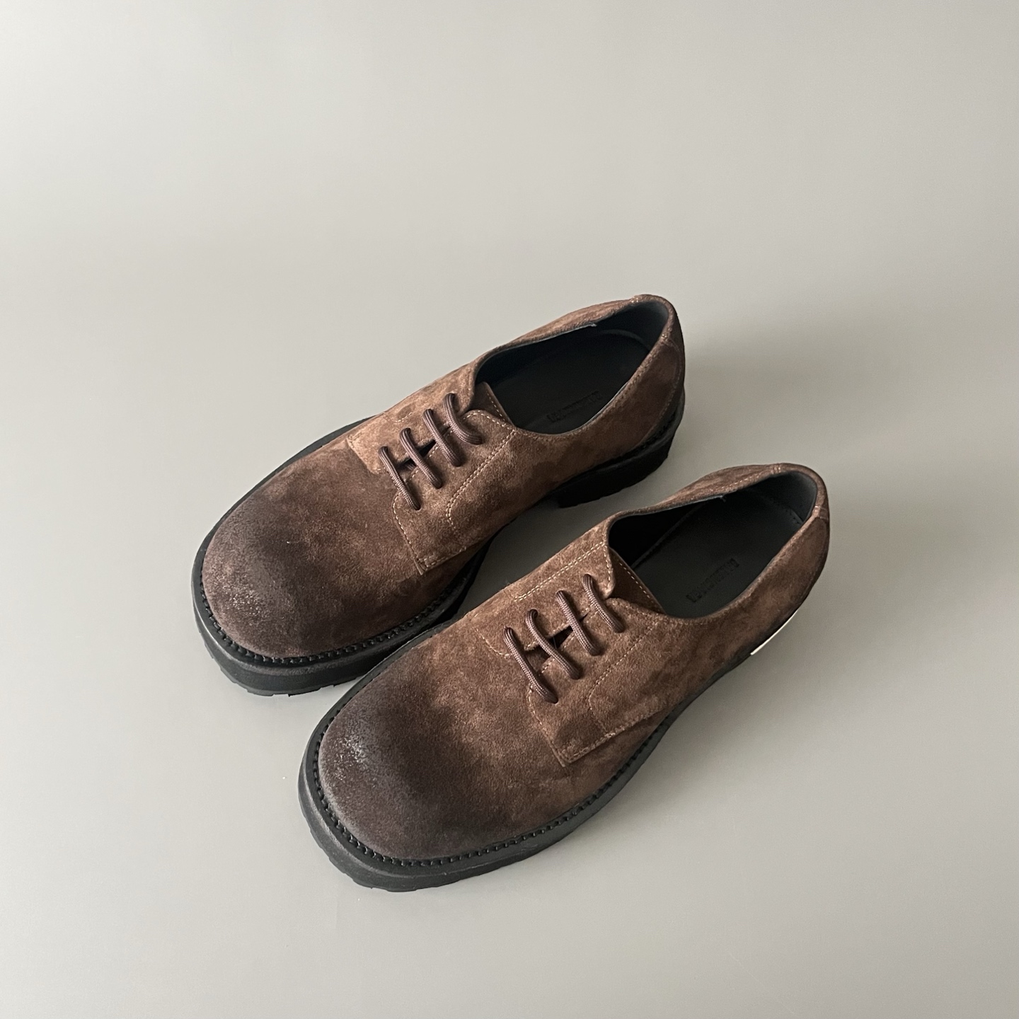 Balenciaga  巴黎世家 Venom  牛皮  德比鞋  厚底 棕色 C0- 850556WCAW52981