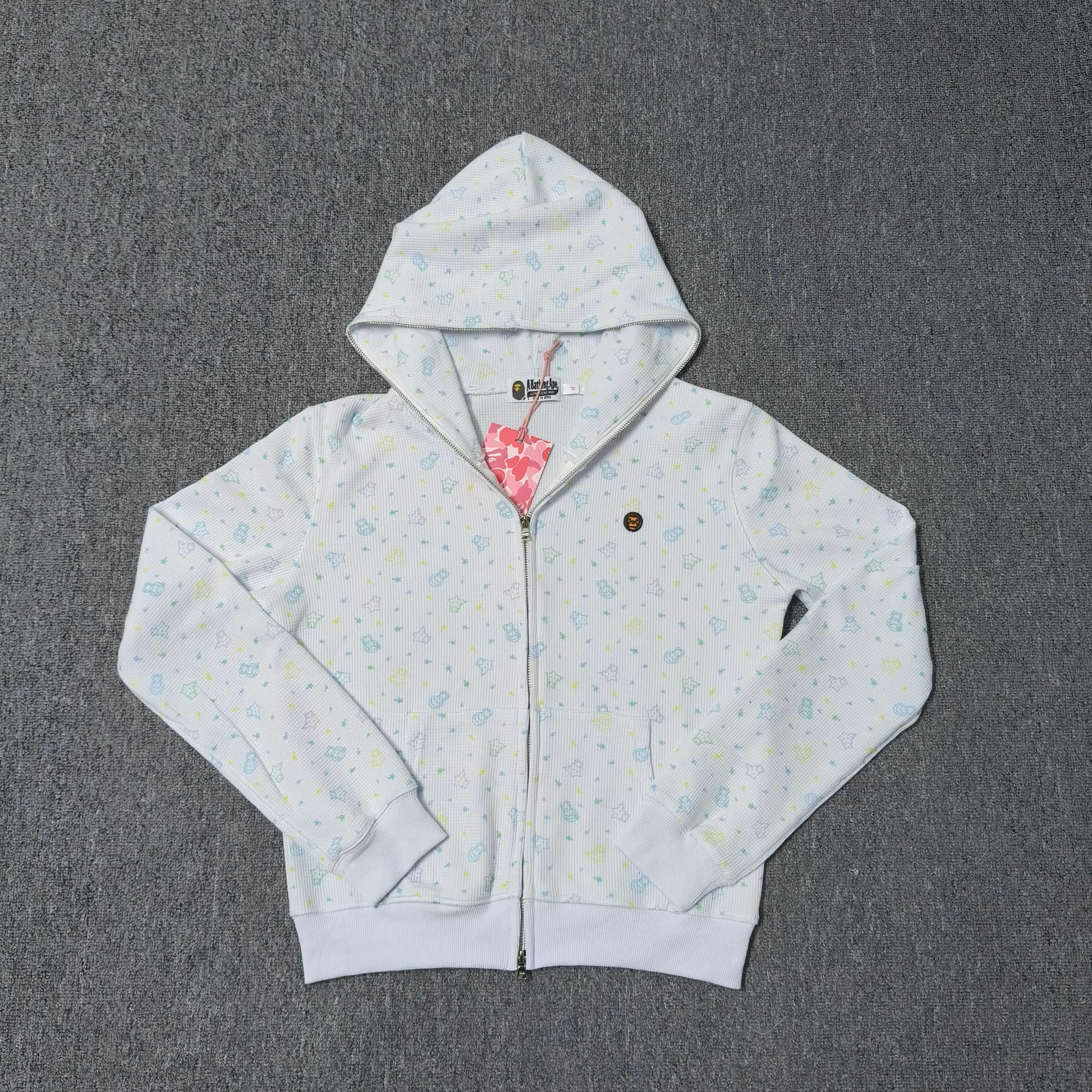 女款 A BATHING APE BAPE   FW26  华夫格 碎花  拉链外套   2M80-215-304