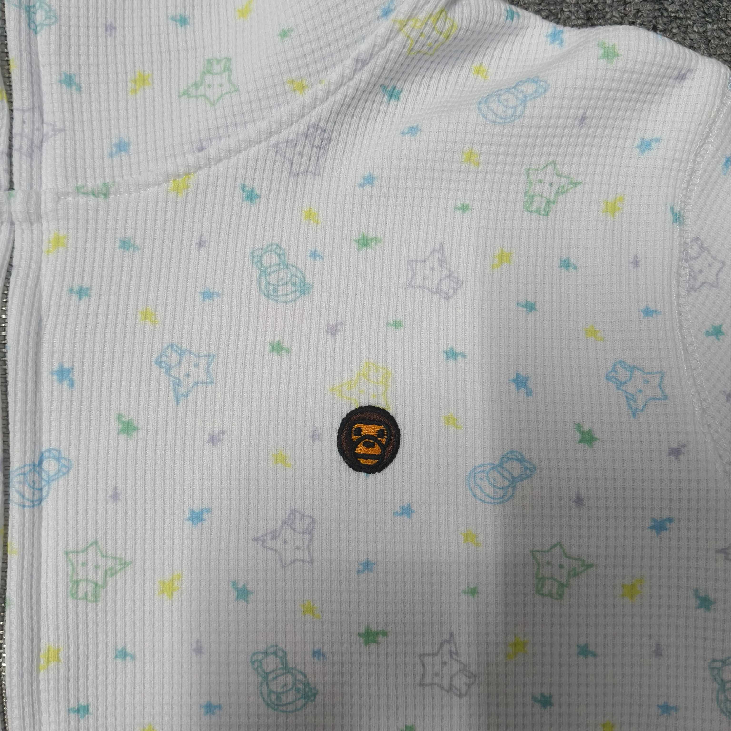 女款 A BATHING APE BAPE   FW26  华夫格 碎花  拉链外套   2M80-215-304