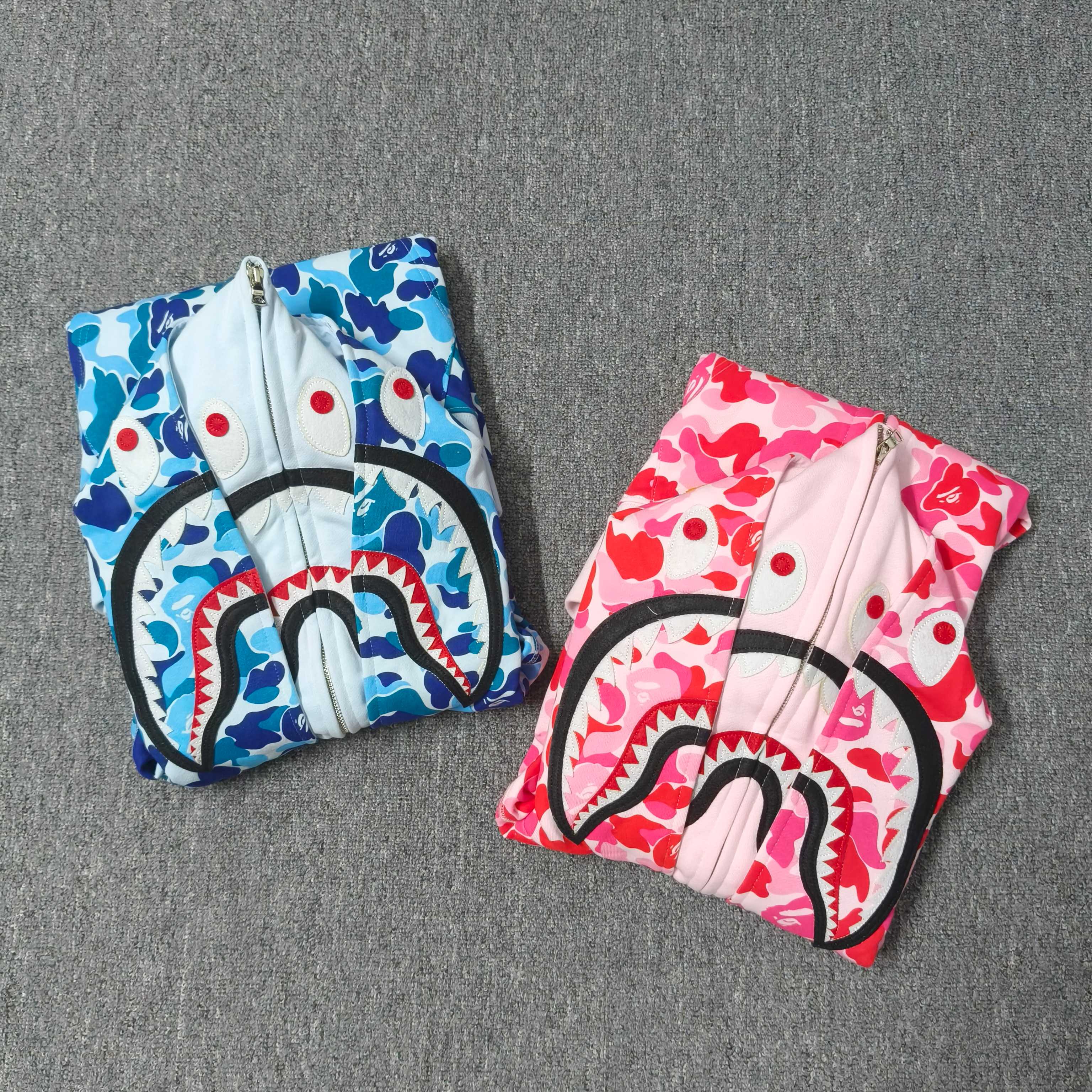 A BATHING APE BAPE ABC 双头 迷彩 鲨鱼猿人拉链外套  男女同款  0ZXSWM003151Q