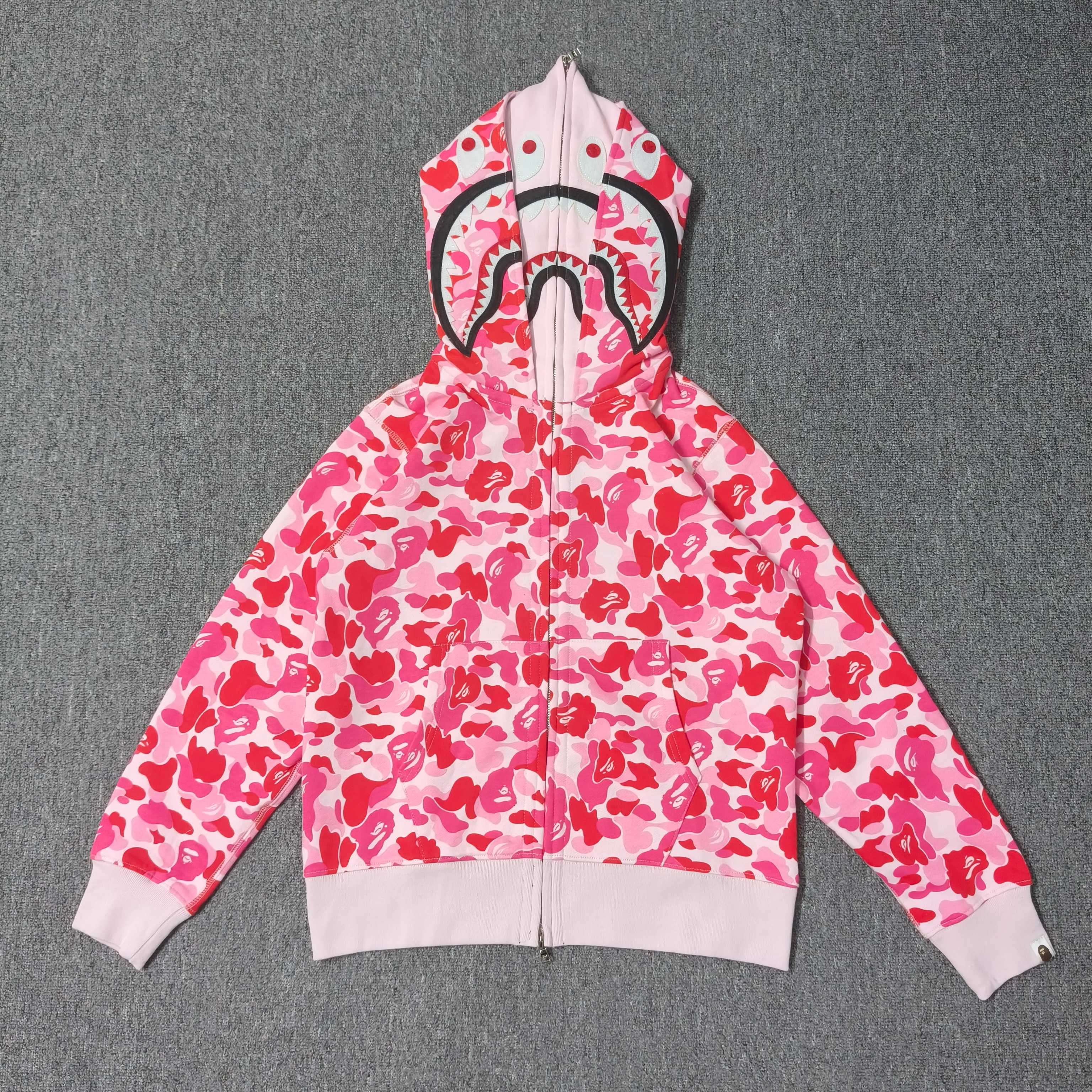 A BATHING APE BAPE ABC 双头 迷彩 鲨鱼猿人拉链外套  男女同款  0ZXSWM003151Q