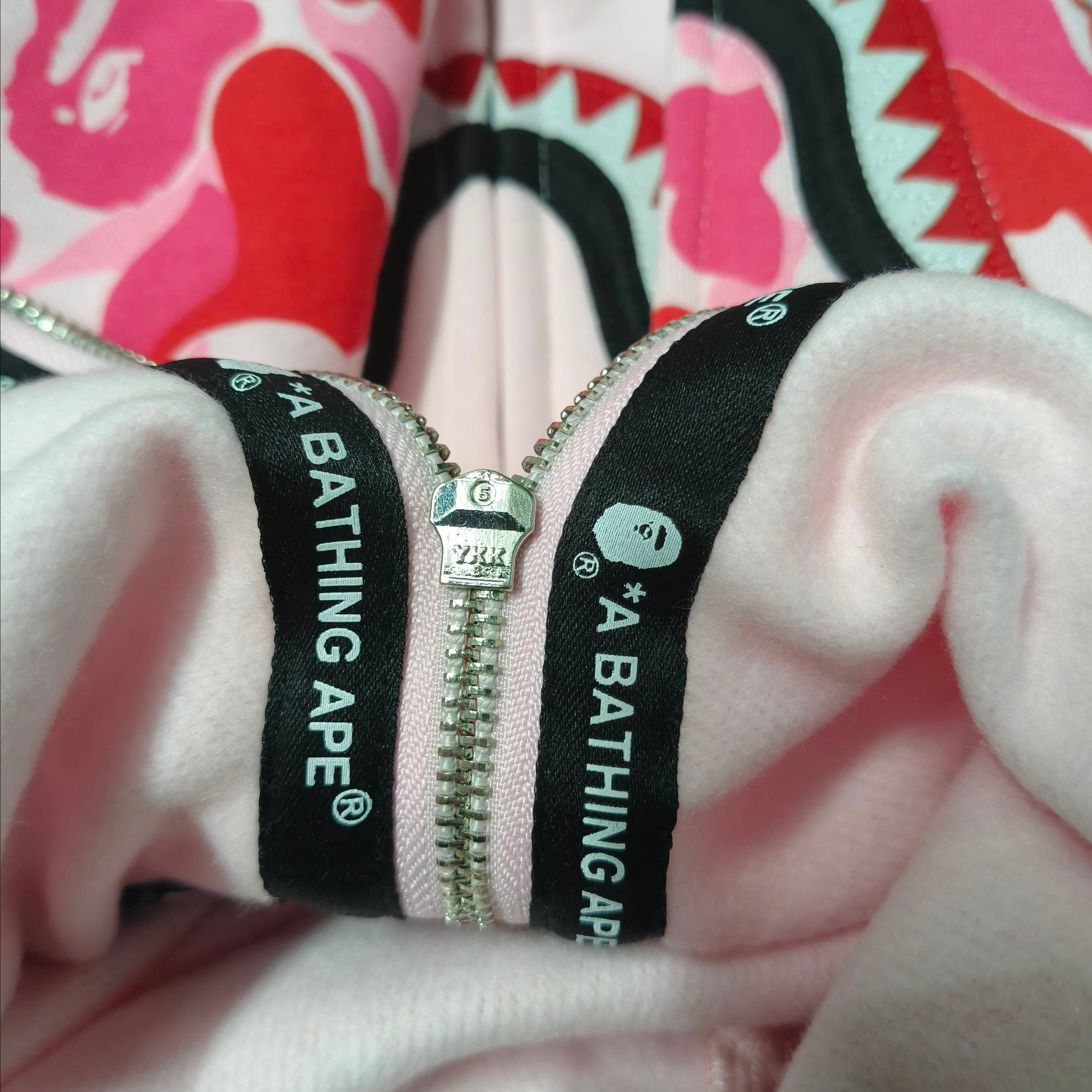 A BATHING APE BAPE ABC 双头 迷彩 鲨鱼猿人拉链外套  男女同款  0ZXSWM003151Q