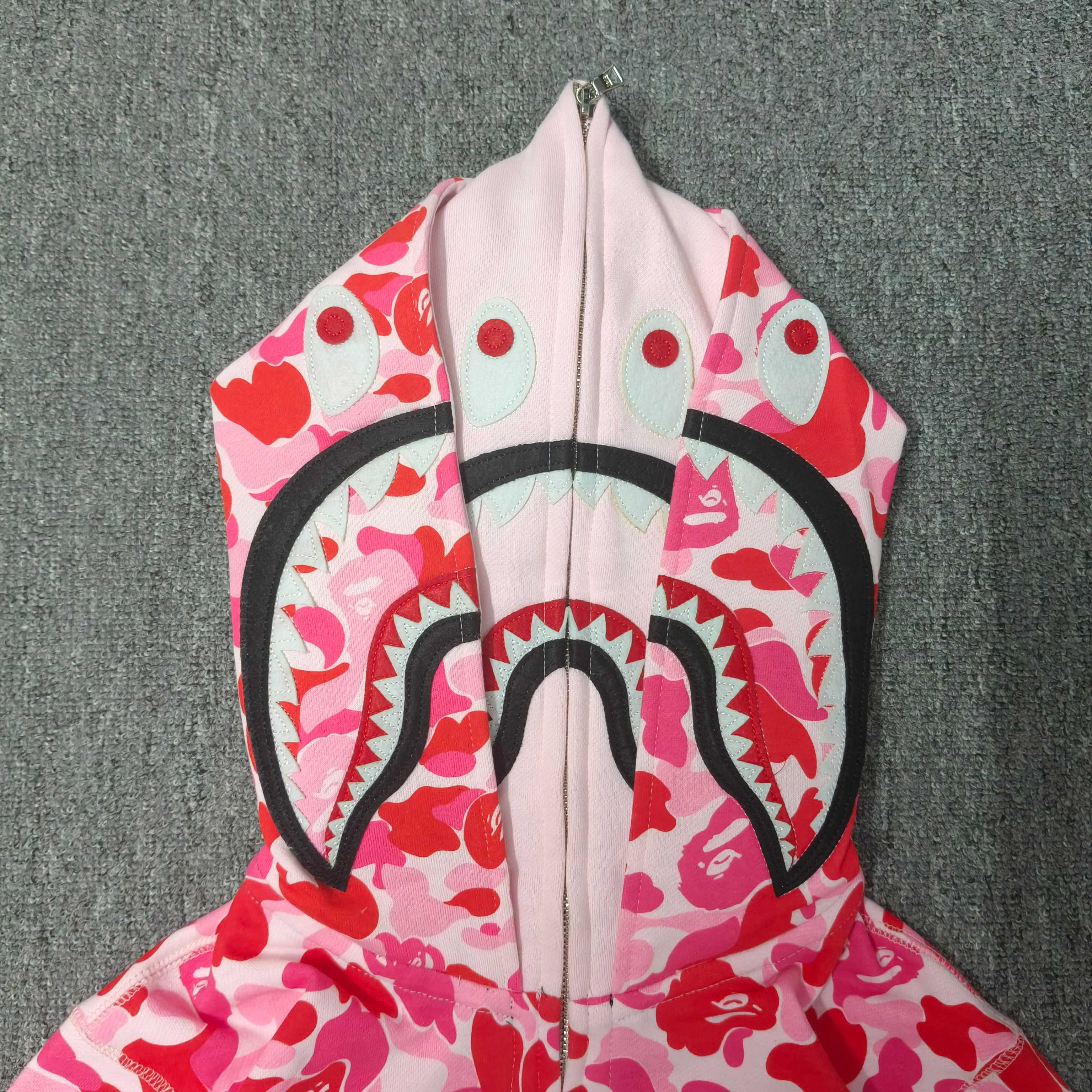 A BATHING APE BAPE ABC 双头 迷彩 鲨鱼猿人拉链外套  男女同款  0ZXSWM003151Q