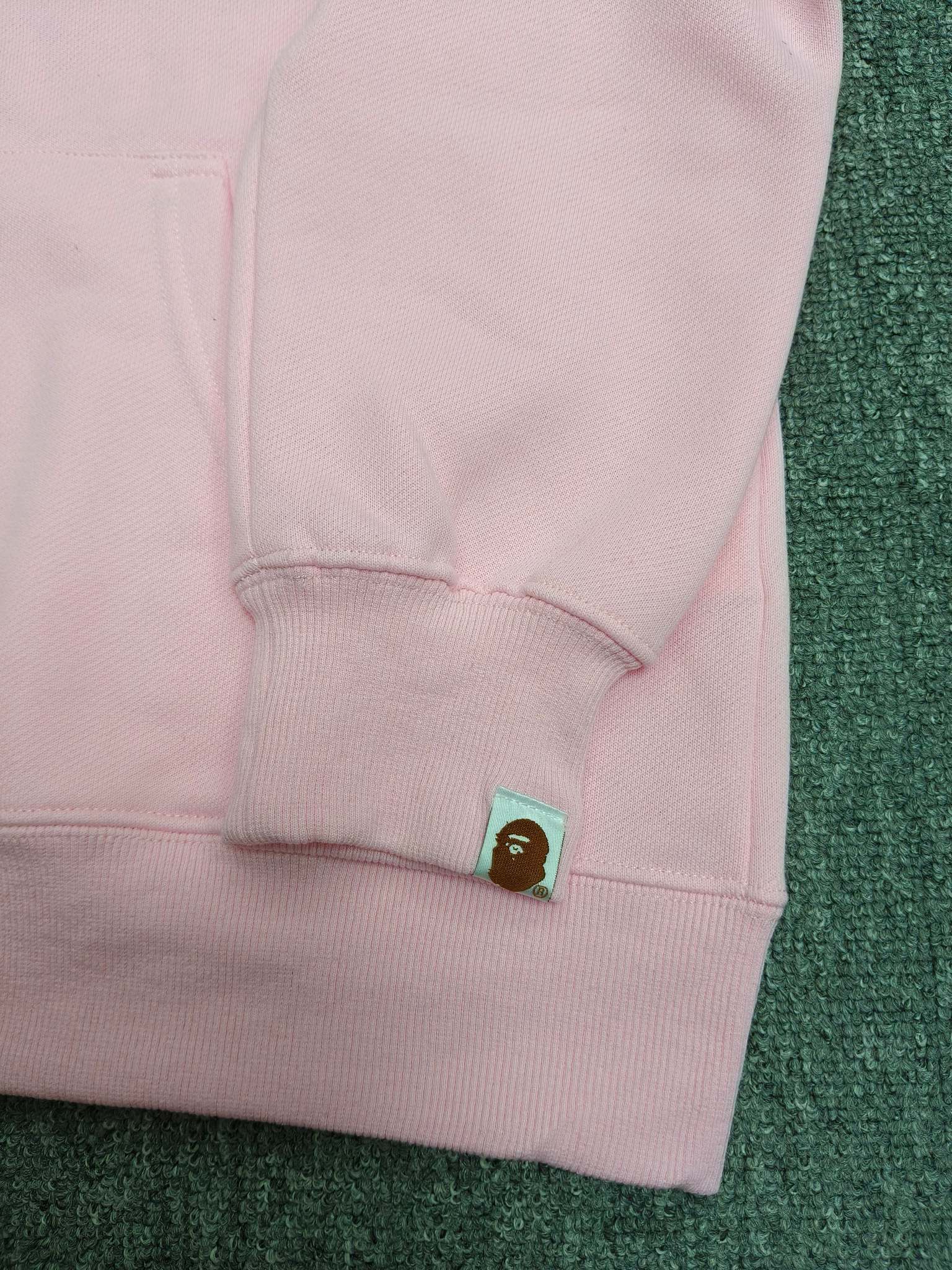 A BATHING APE BAPE milo 卡通小猴 拉链外套  男女同款 粉色 双帽