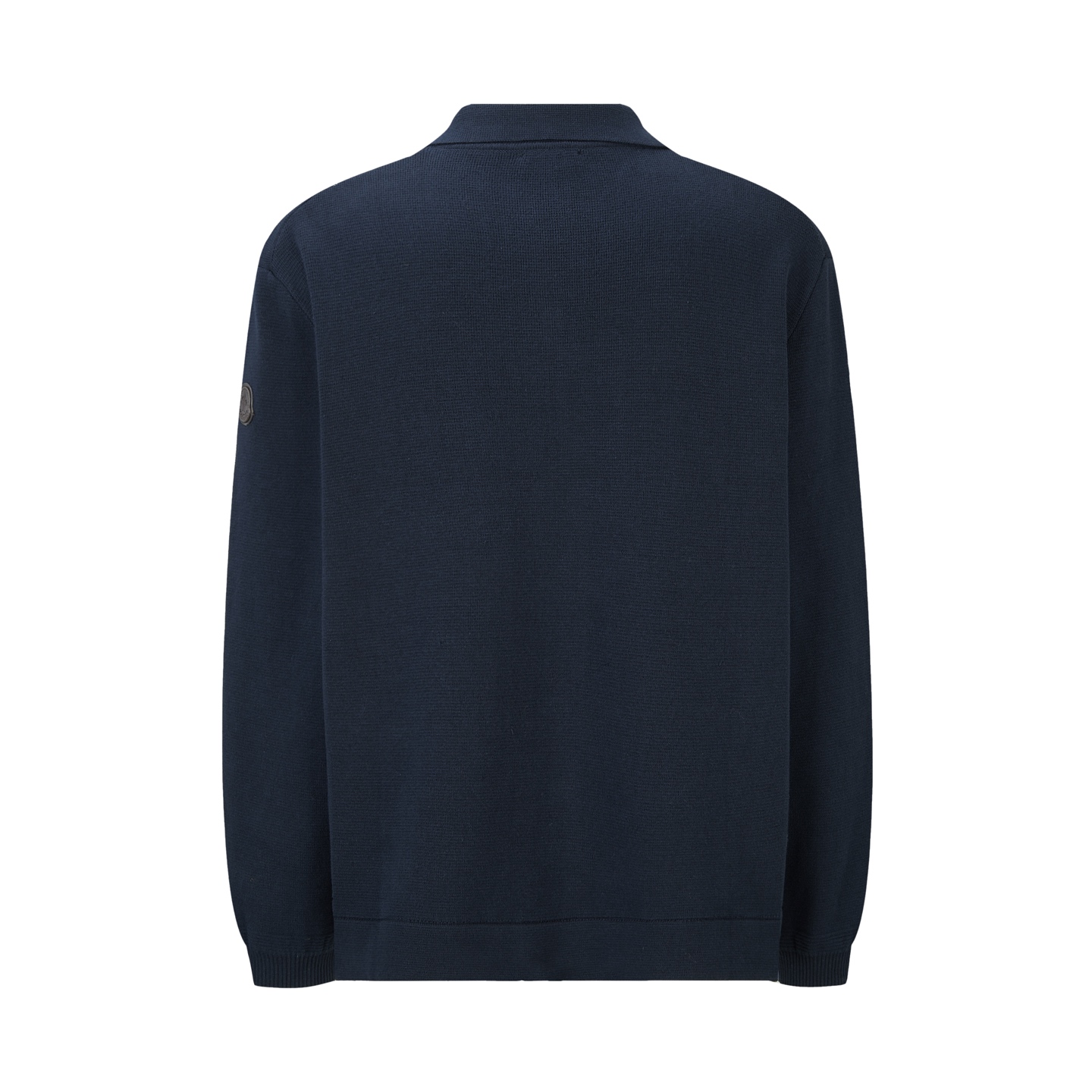 Moncler 蒙口 皮革口袋标识拉链针织外套 针织衫 长袖 秋冬 藏蓝色 黑色 灰色 B5