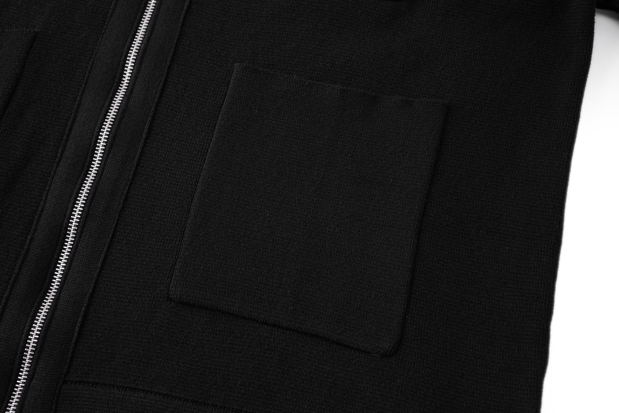 Moncler 蒙口 皮革口袋标识拉链针织外套 针织衫 长袖 秋冬 藏蓝色 黑色 灰色 B5