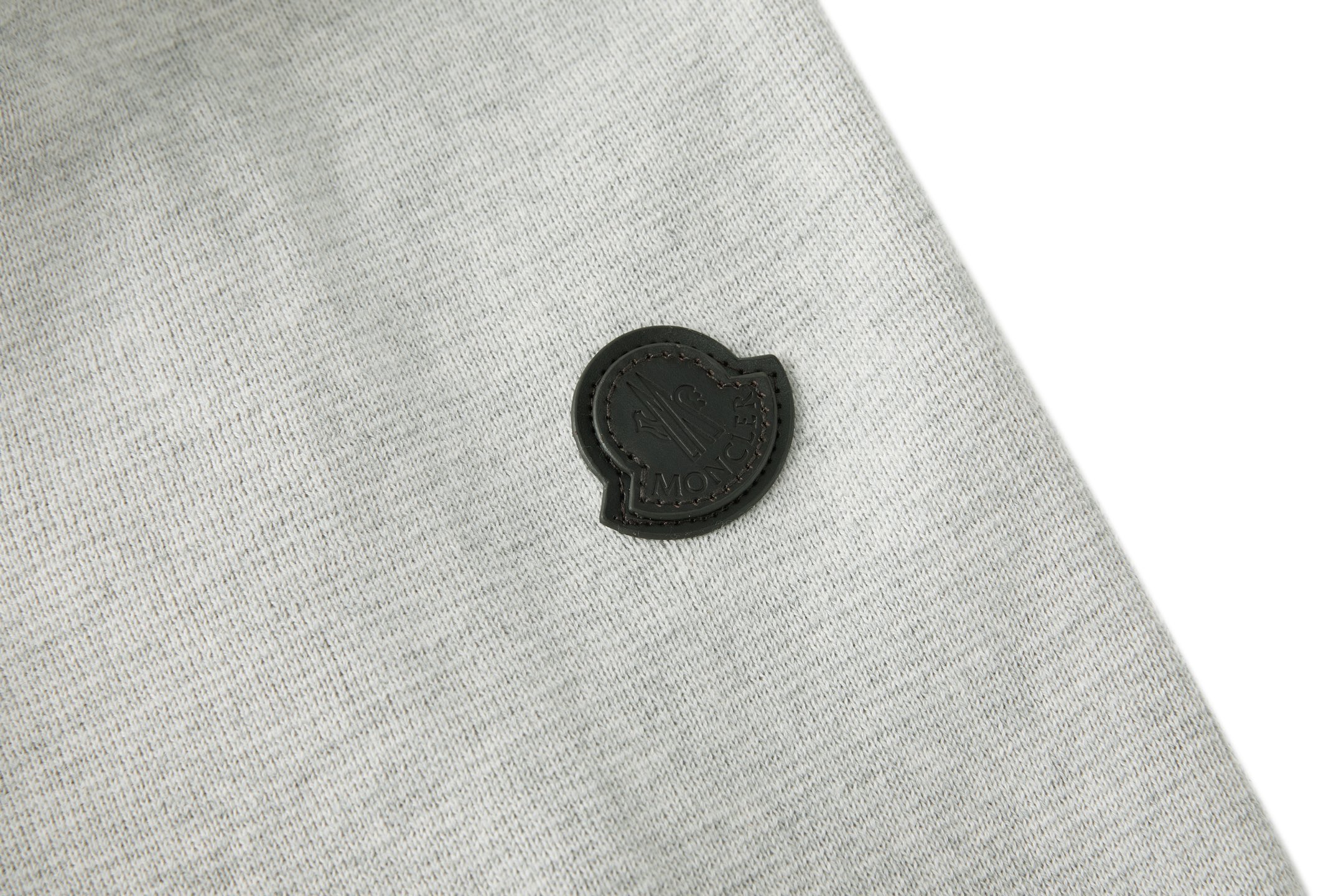 Moncler 蒙口 皮革口袋标识拉链针织外套 针织衫 长袖 秋冬 藏蓝色 黑色 灰色 B5