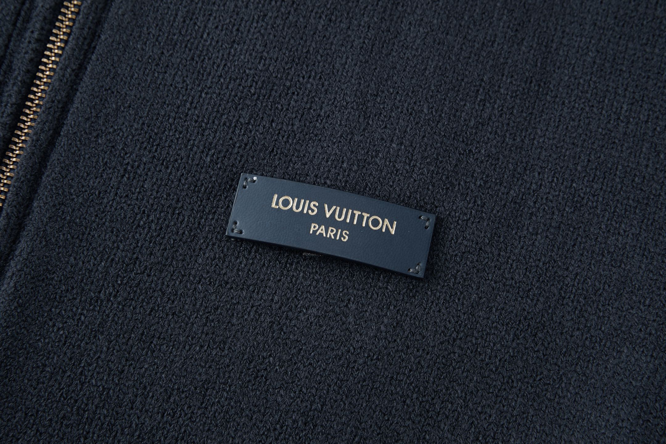 LOUIS VUITTON 路易威登 双面两穿提花拉链针织毛衣外套 夹克 针织衫 秋冬 长袖 蓝色 C5