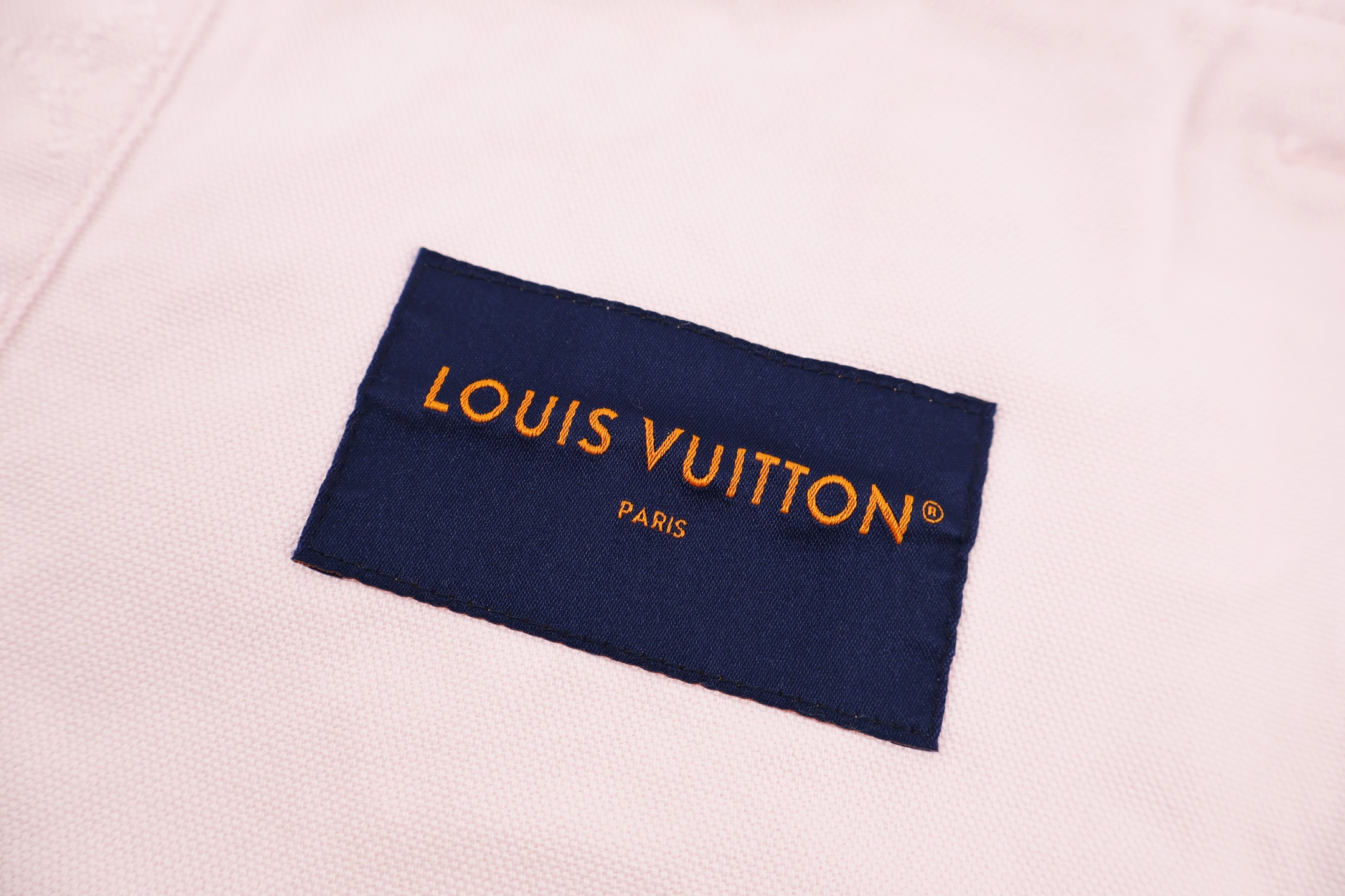 LOUIS VUITTON 路易威登 LV 老花针刺工艺牛仔外套 牛仔衣 夹克 长袖 秋冬 粉色 C0 