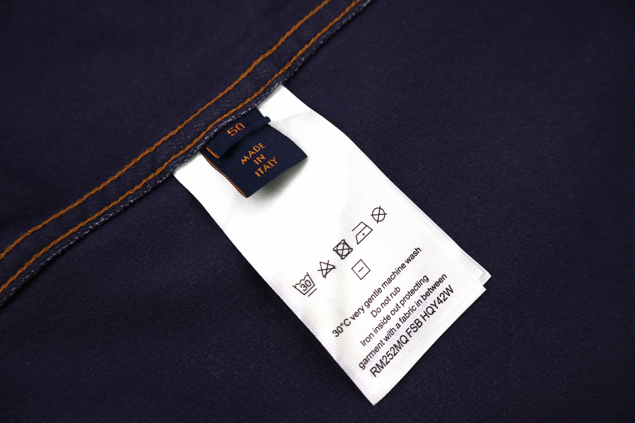 LOUIS VUITTON 路易威登 老花拼接条纹牛仔衬衫 外套 长袖 蓝色 B5