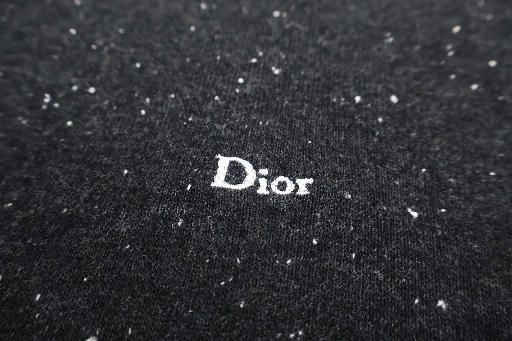 DIOR 迪奥 字母刺绣辩驳圆领毛衣 针织衫 外套 秋冬 长袖 灰色 蓝色 B0