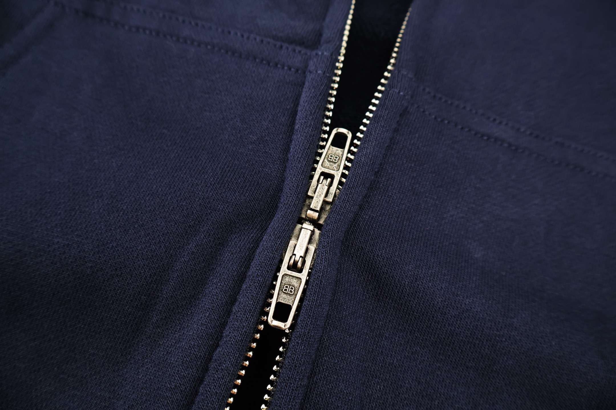 Balenciaga 巴黎世家 粮食计划拉链连帽卫衣 外套 连帽衫 长袖 秋冬 灰色 藏蓝色 B0