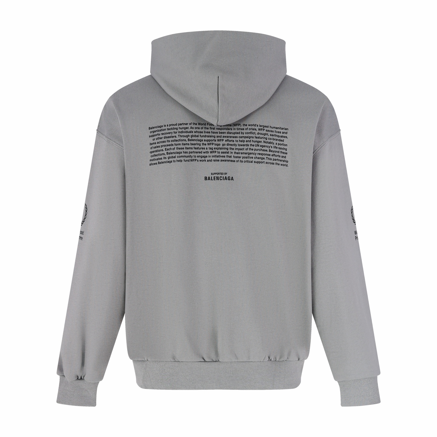 Balenciaga 巴黎世家 粮食计划拉链连帽卫衣 外套 连帽衫 长袖 秋冬 灰色 藏蓝色 B0
