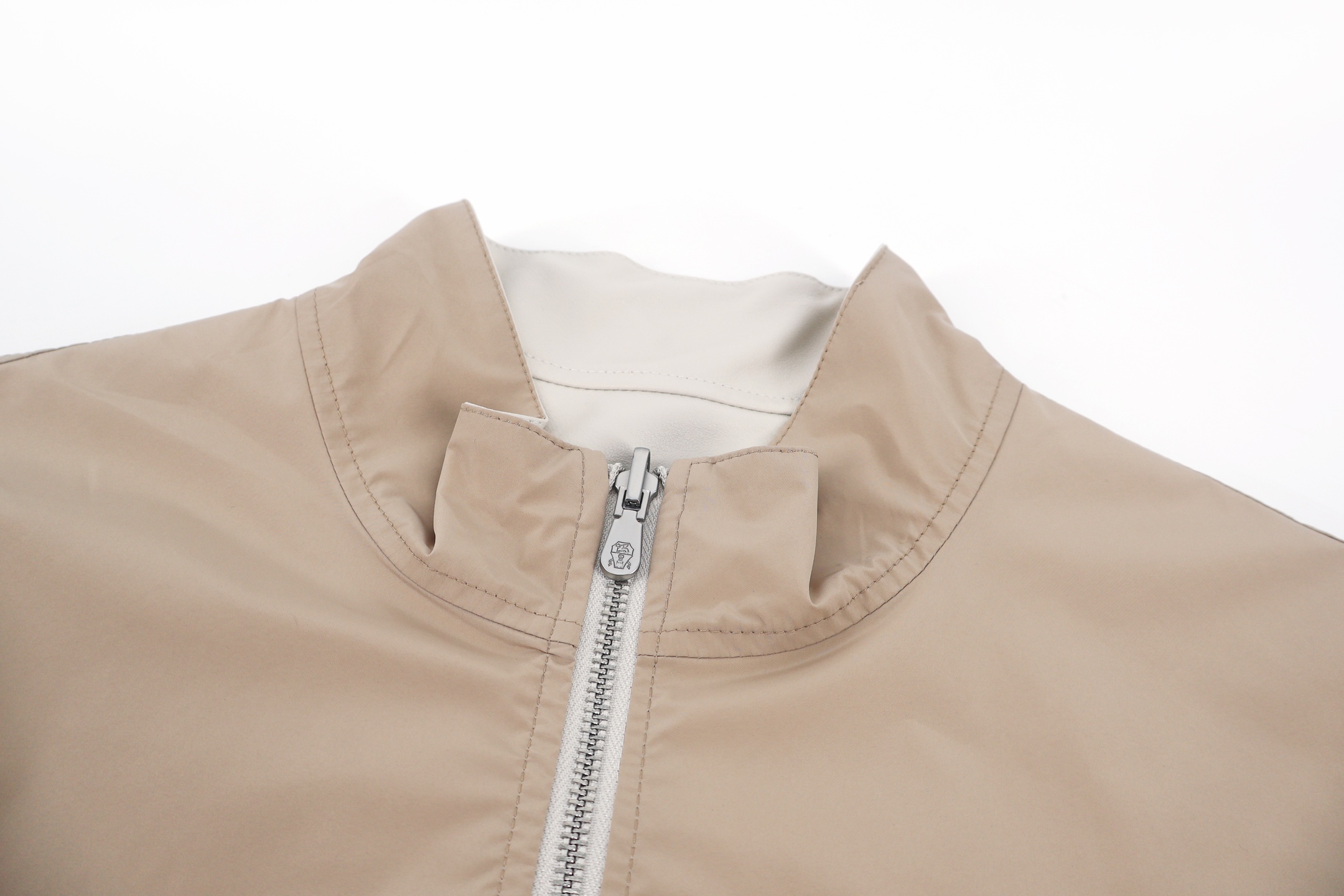 Brunello Cucinelli 双面两穿超薄小羊皮拉链皮衣夹克 外套 长袖 秋冬款 C5