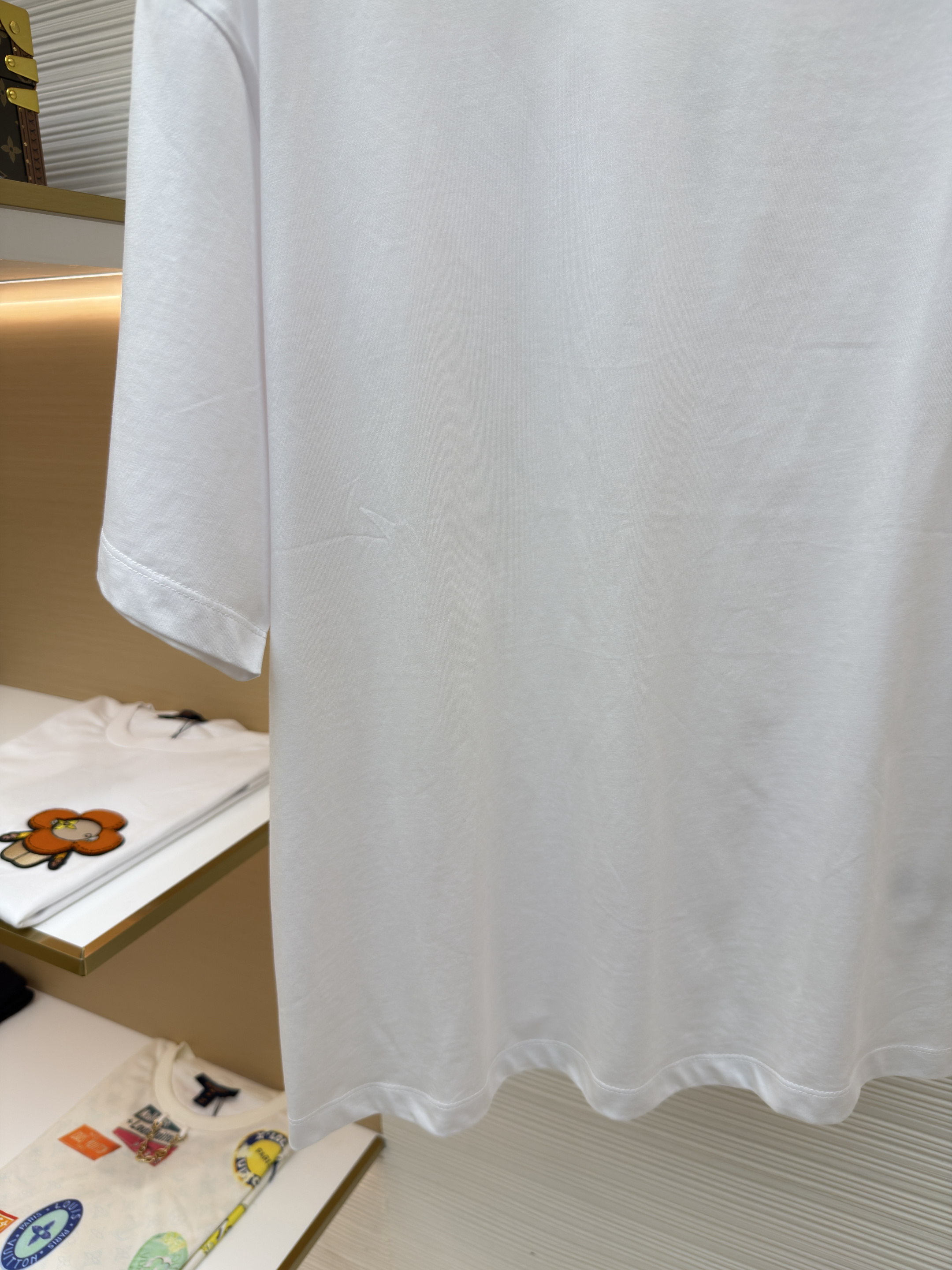 Acne Studios 陈森袖标字母圆领T恤 短袖 夏款 白色 A0