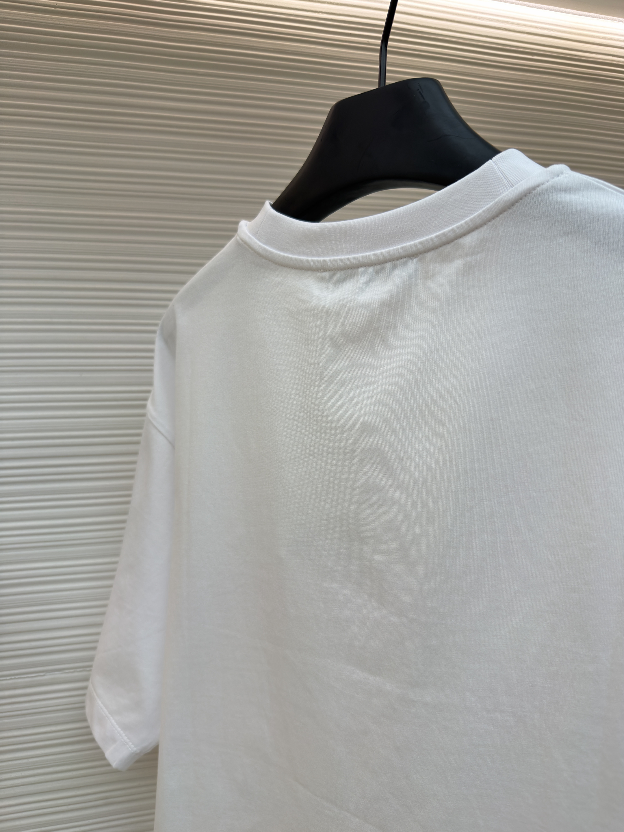 Acne Studios 陈森袖标字母圆领T恤 短袖 夏款 白色 A0