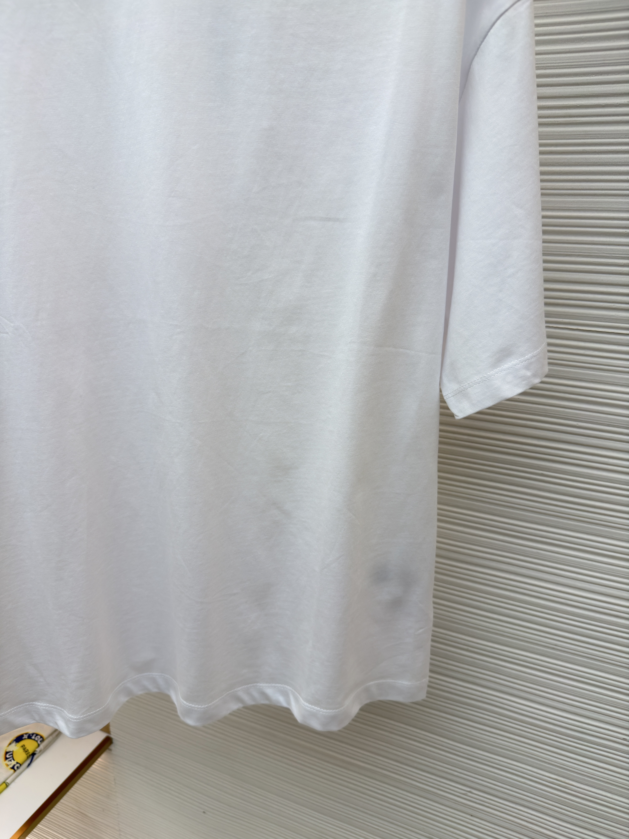 Acne Studios 陈森袖标字母圆领T恤 短袖 夏款 白色 A0