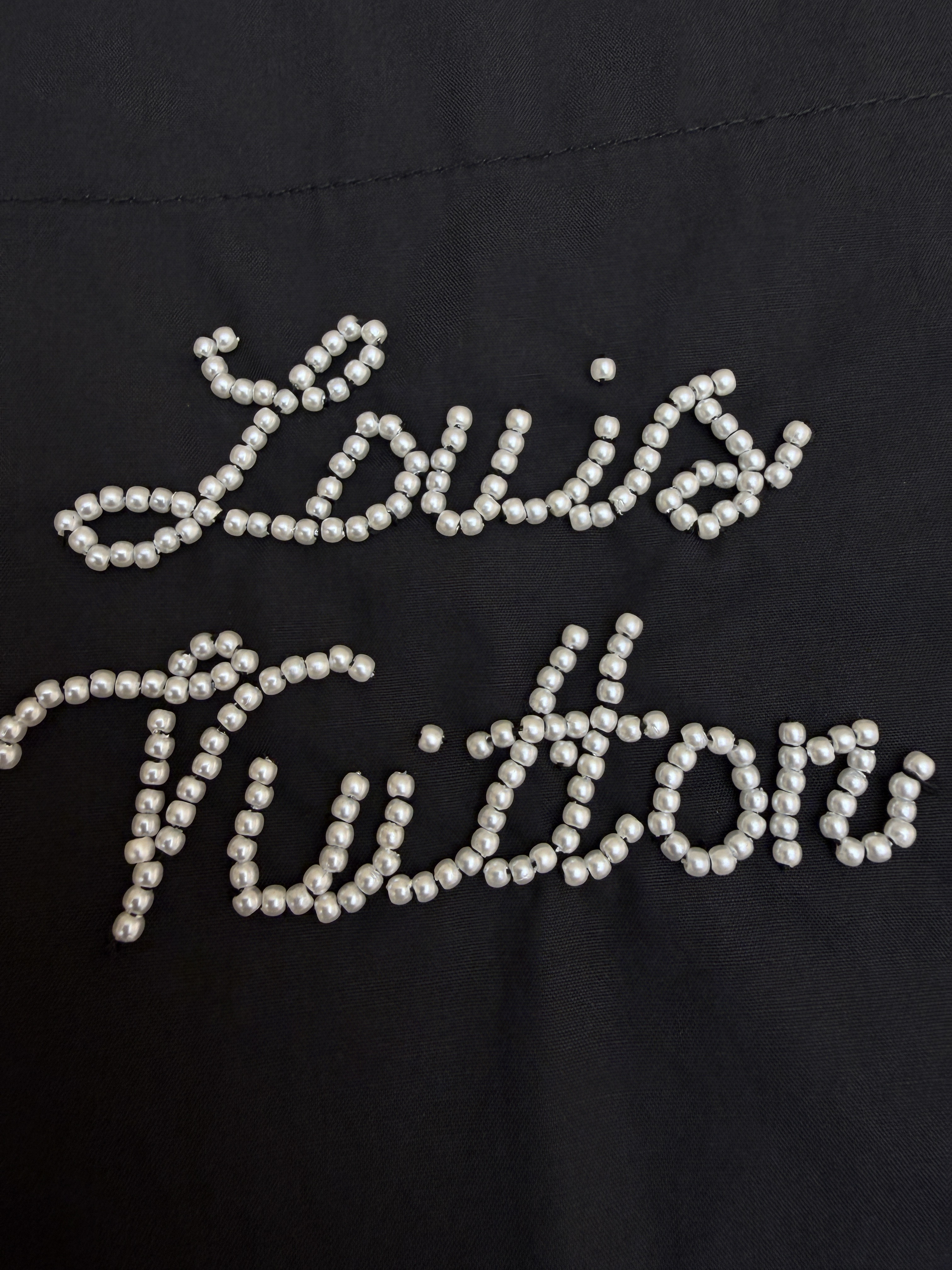LOUIS VUITTON 路易威登 LV 串珠标识衬衫 外套 长袖 黑色 B0 1AIMIV