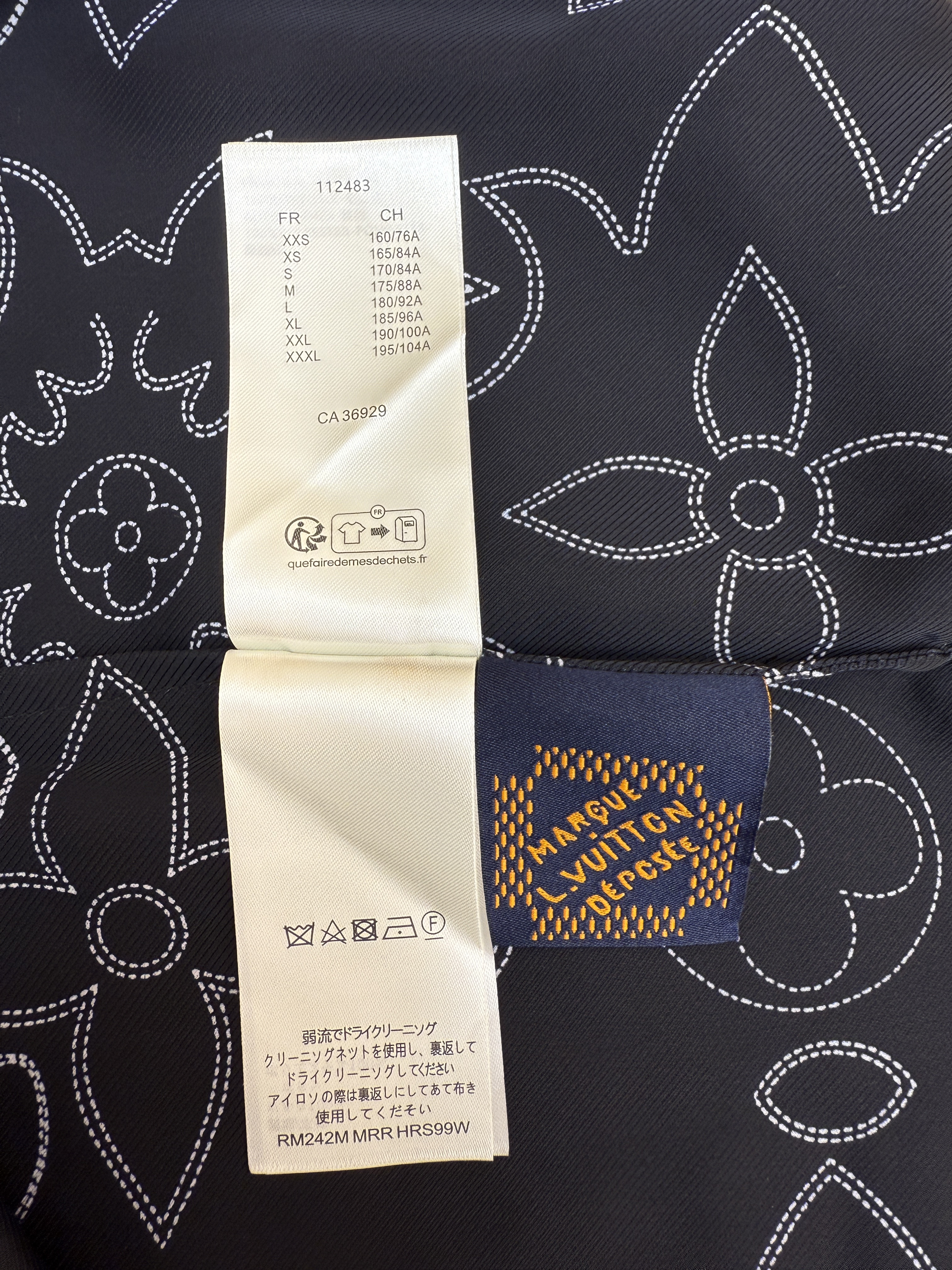 LOUIS VUITTON 路易威登 LV 线条双面印花短袖衬衫 外套 夏季 B0