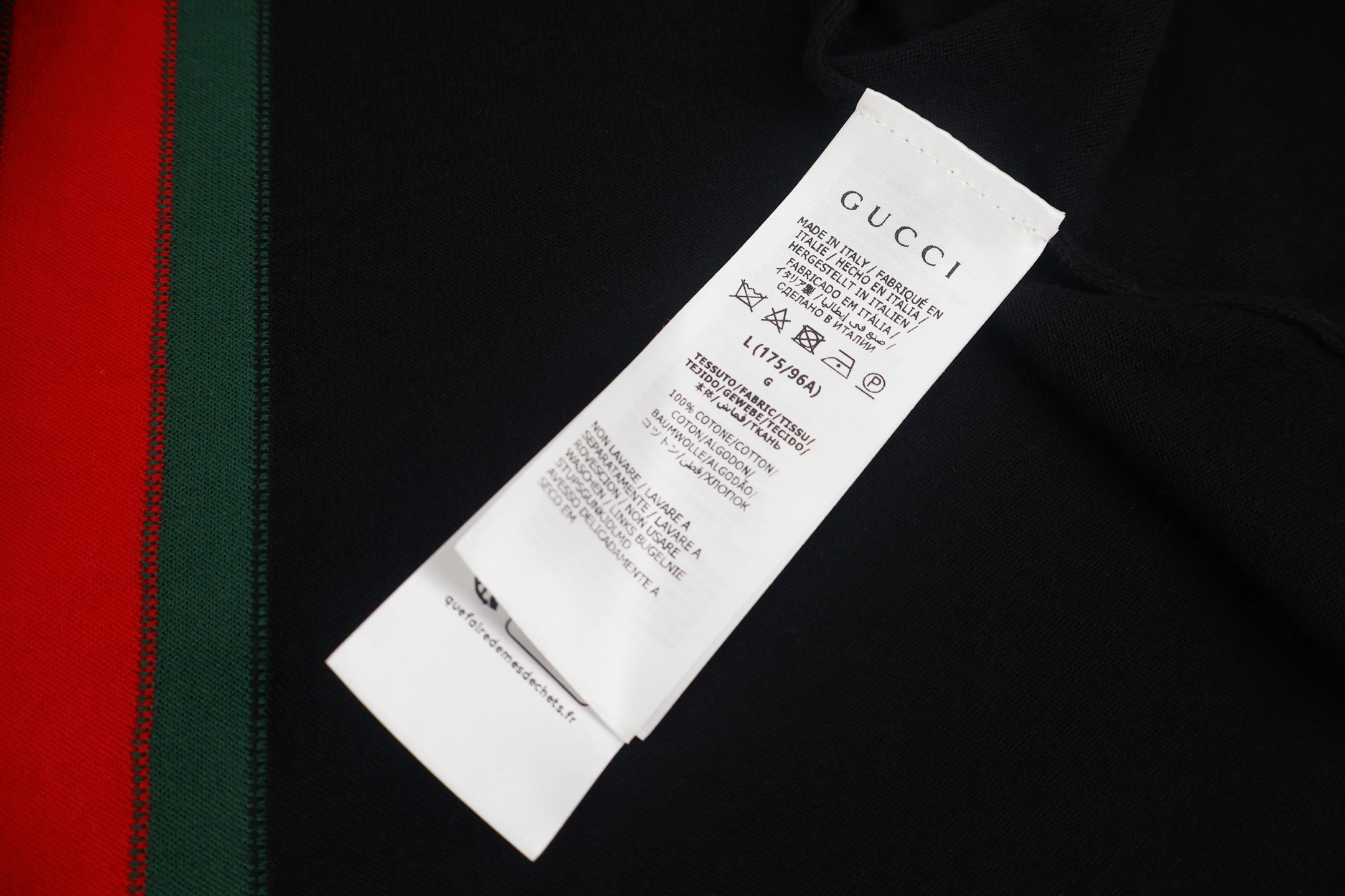 GUCCI 古驰 竖条纹提花圆领毛衣 针织衫 外套 秋冬 长袖 黑色  白色 B0