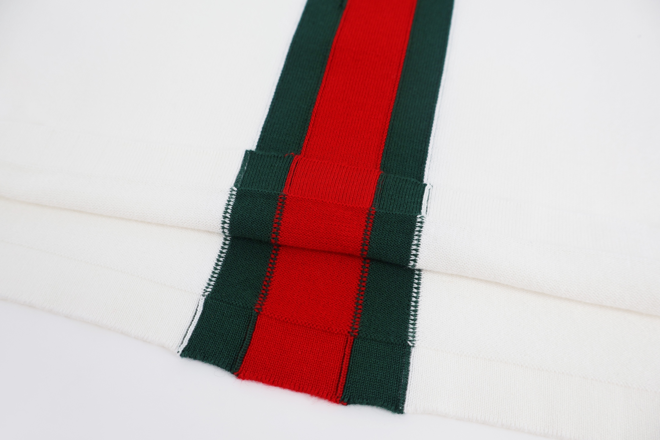 GUCCI 古驰 竖条纹提花圆领毛衣 针织衫 外套 秋冬 长袖 黑色  白色 B0