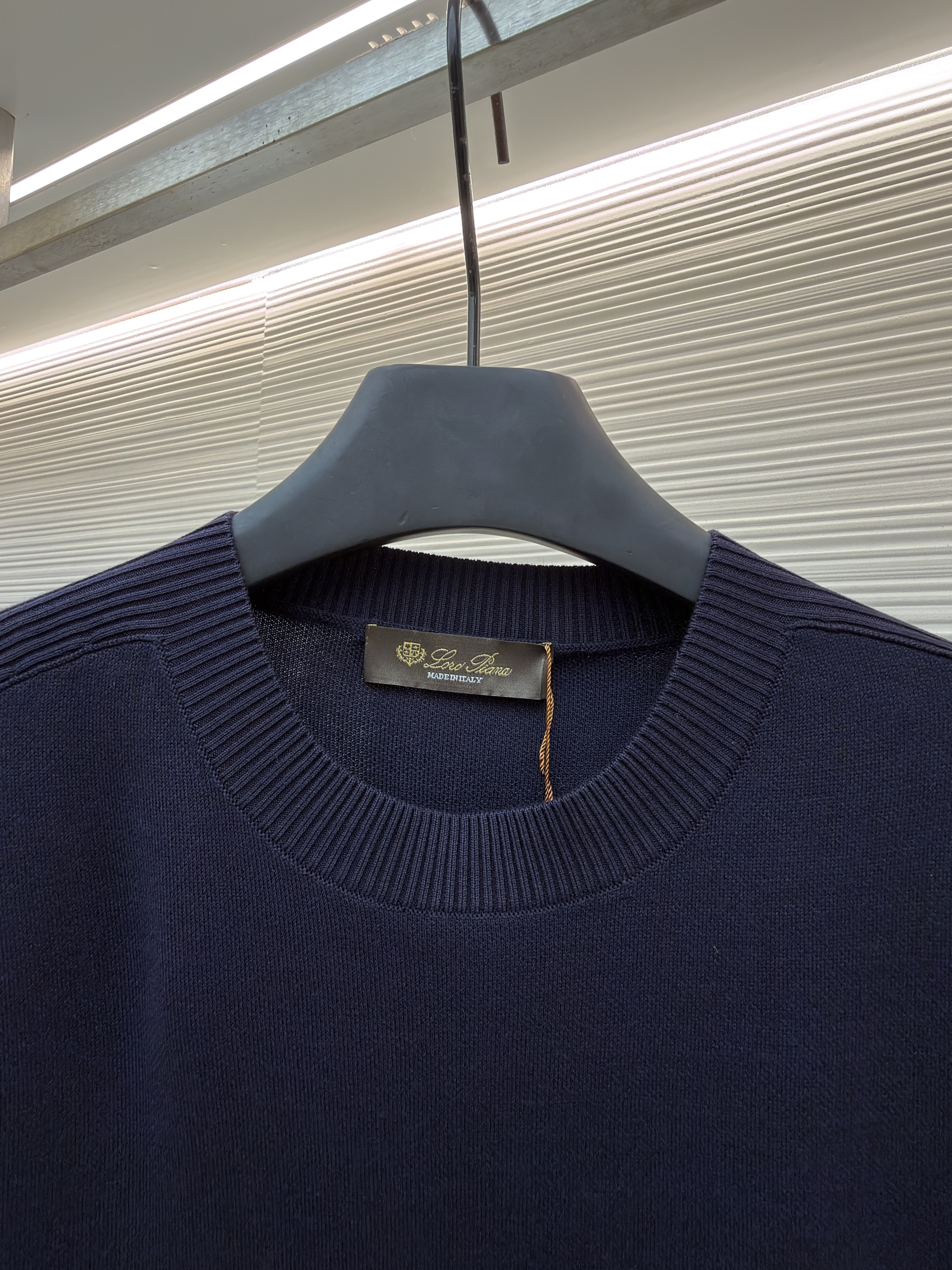 Loro Piana LP 纯色圆领针织毛衣 针织衫 外套 长袖 秋冬 藏蓝色 B5