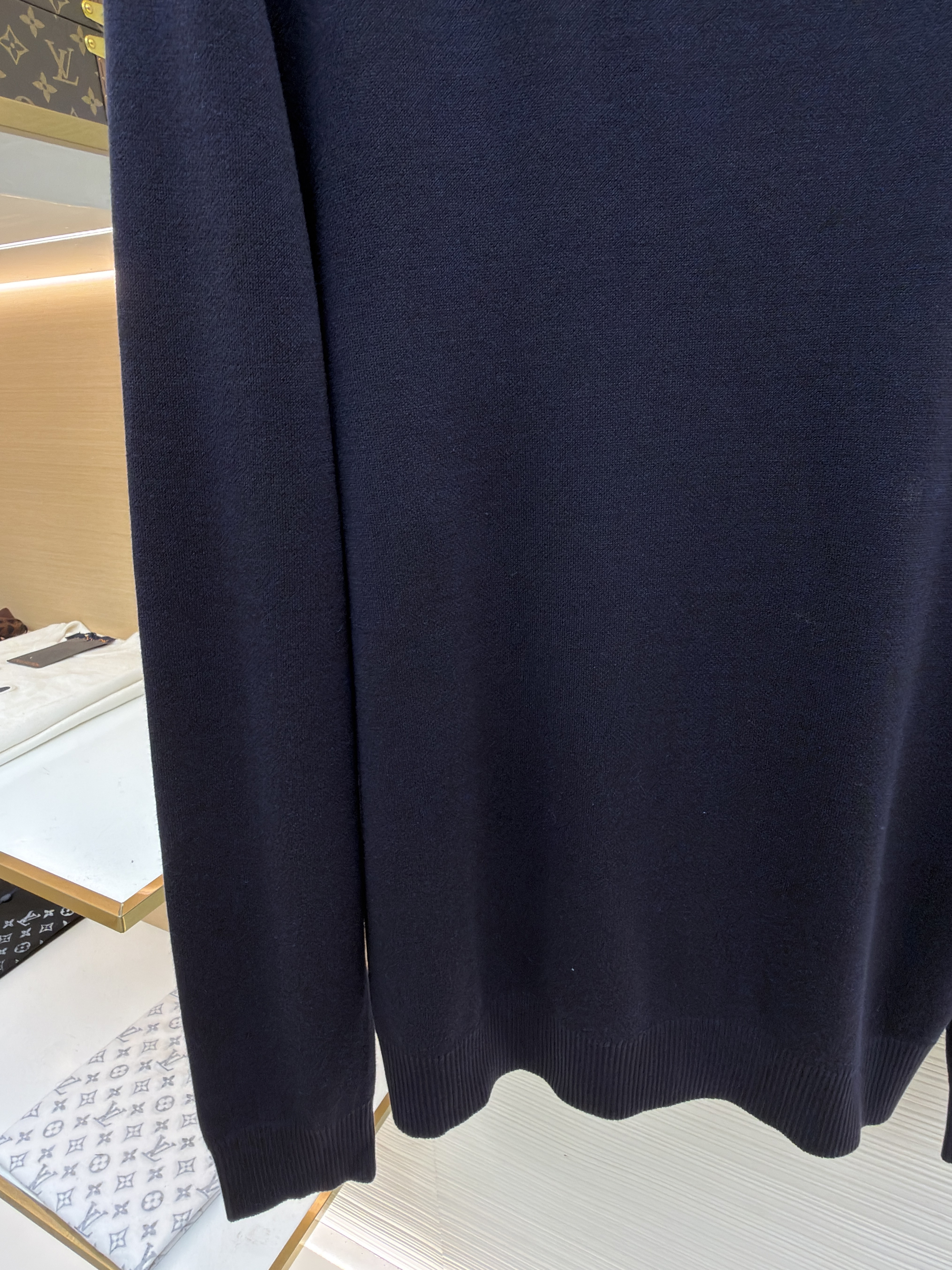Loro Piana LP 纯色圆领针织毛衣 针织衫 外套 长袖 秋冬 藏蓝色 B5
