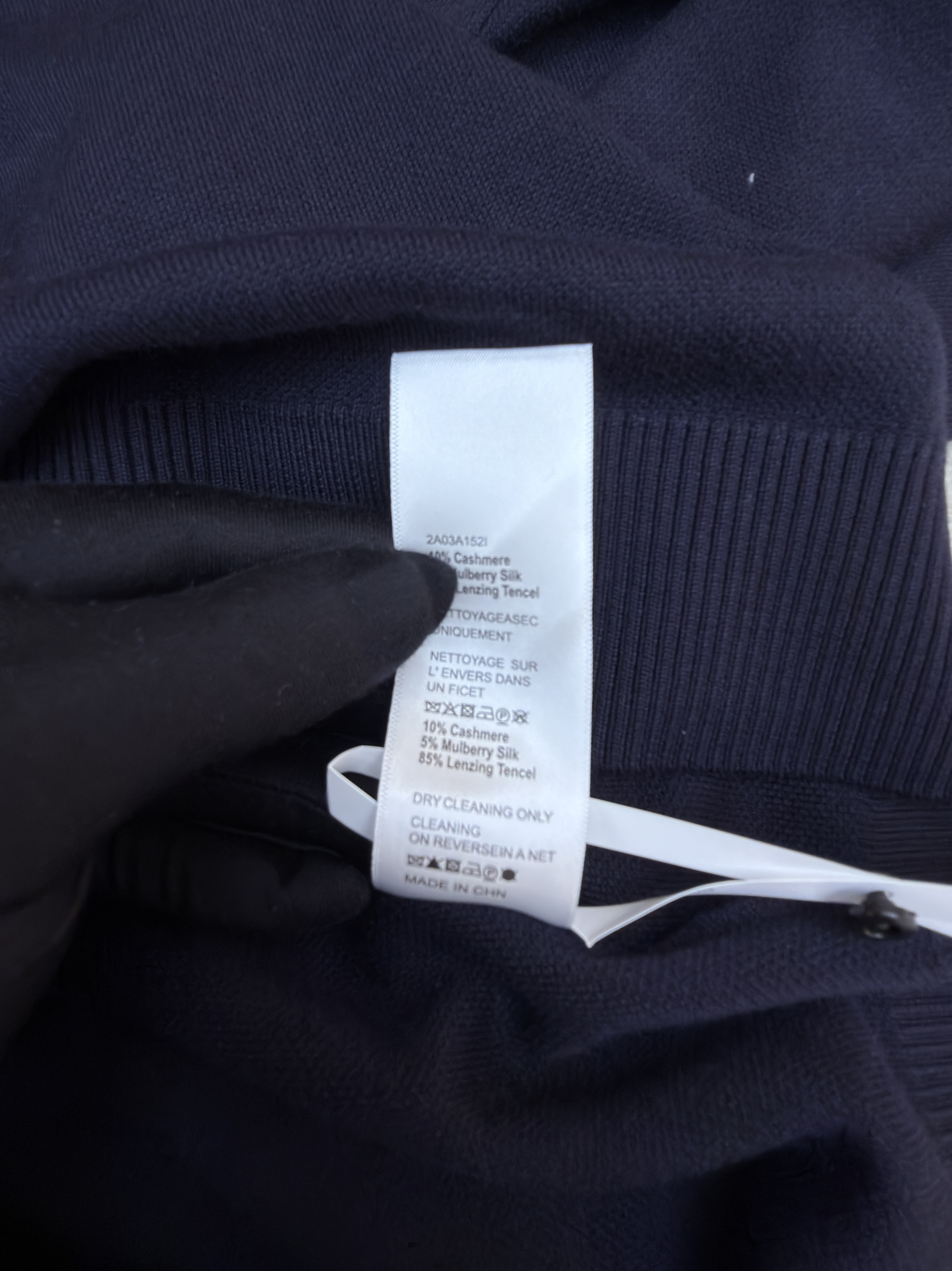 Loro Piana LP 纯色圆领针织毛衣 针织衫 外套 长袖 秋冬 藏蓝色 B5