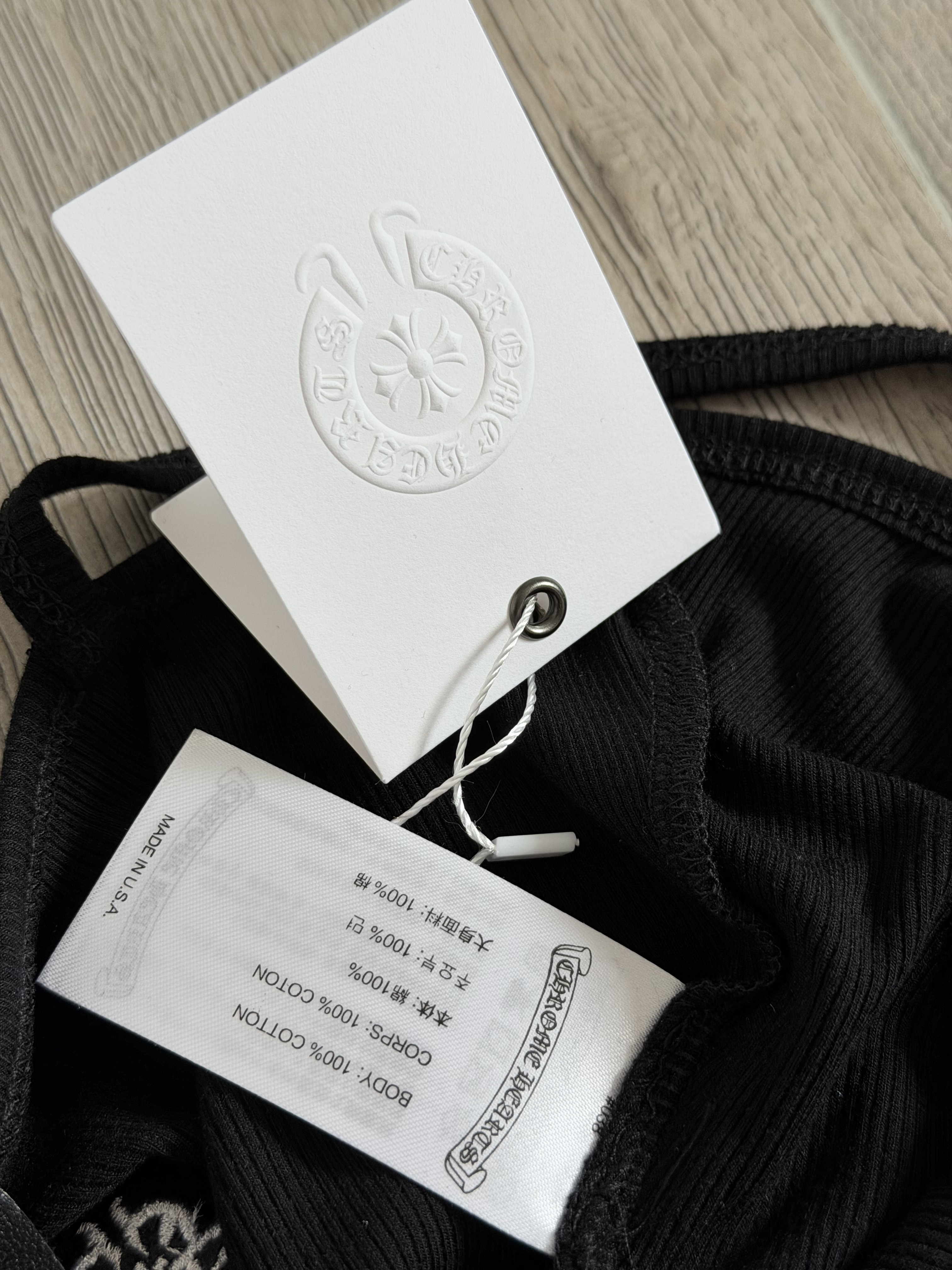 Chrome Hearts CH 克罗心 Bad Seeds 短款吊带背心 女款 黑色 白色